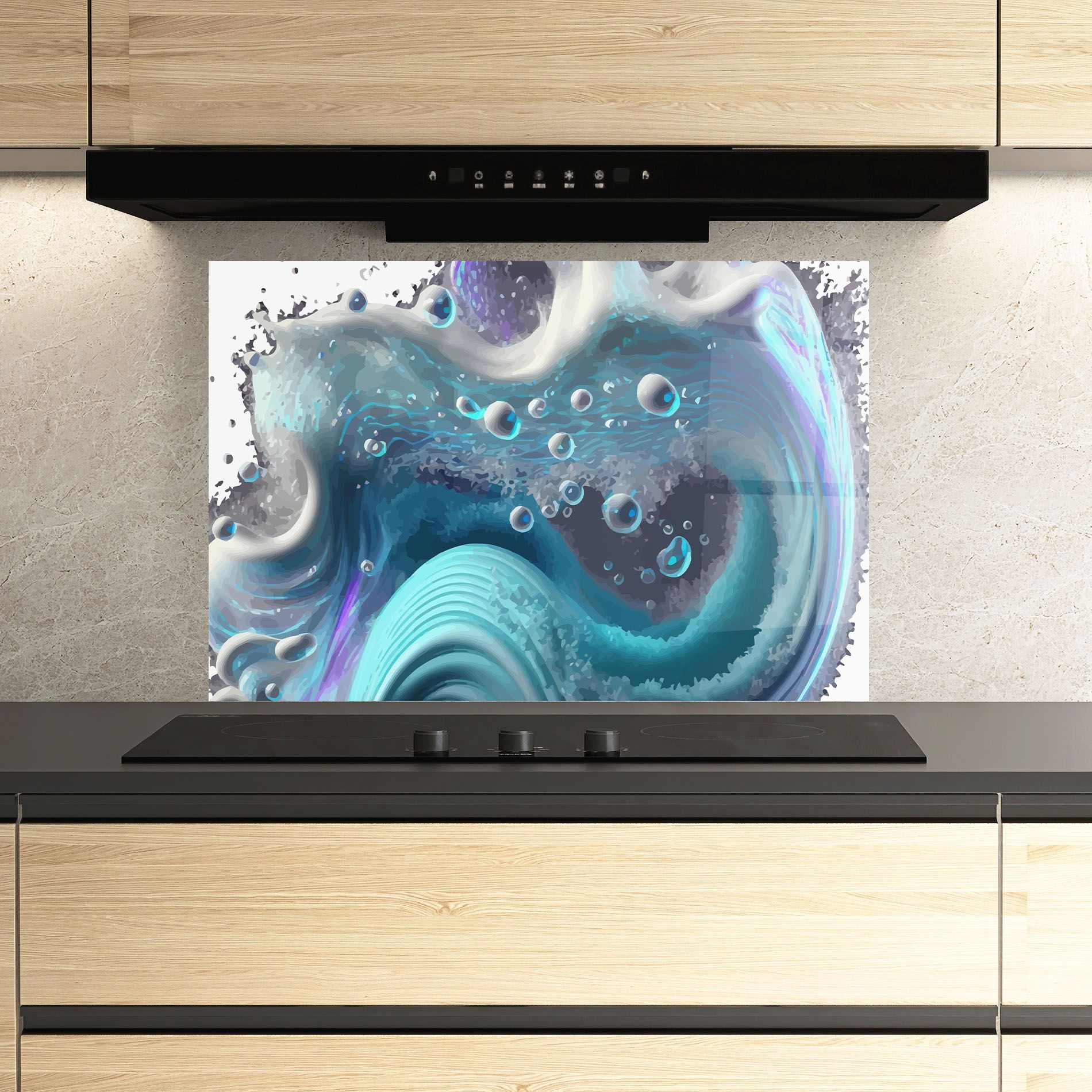 Blue Purple Water mockup 3