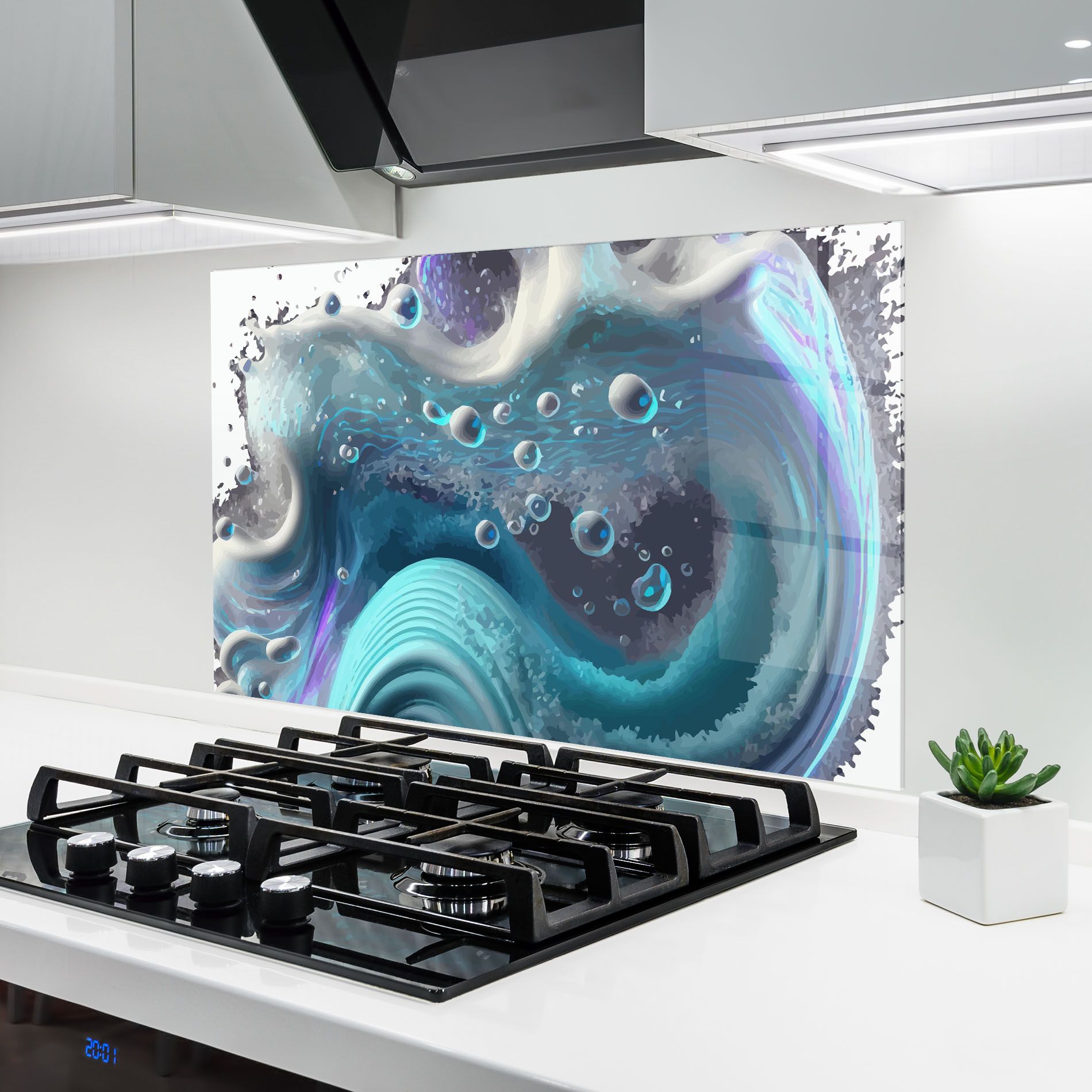 Blue Purple Water mockup 6