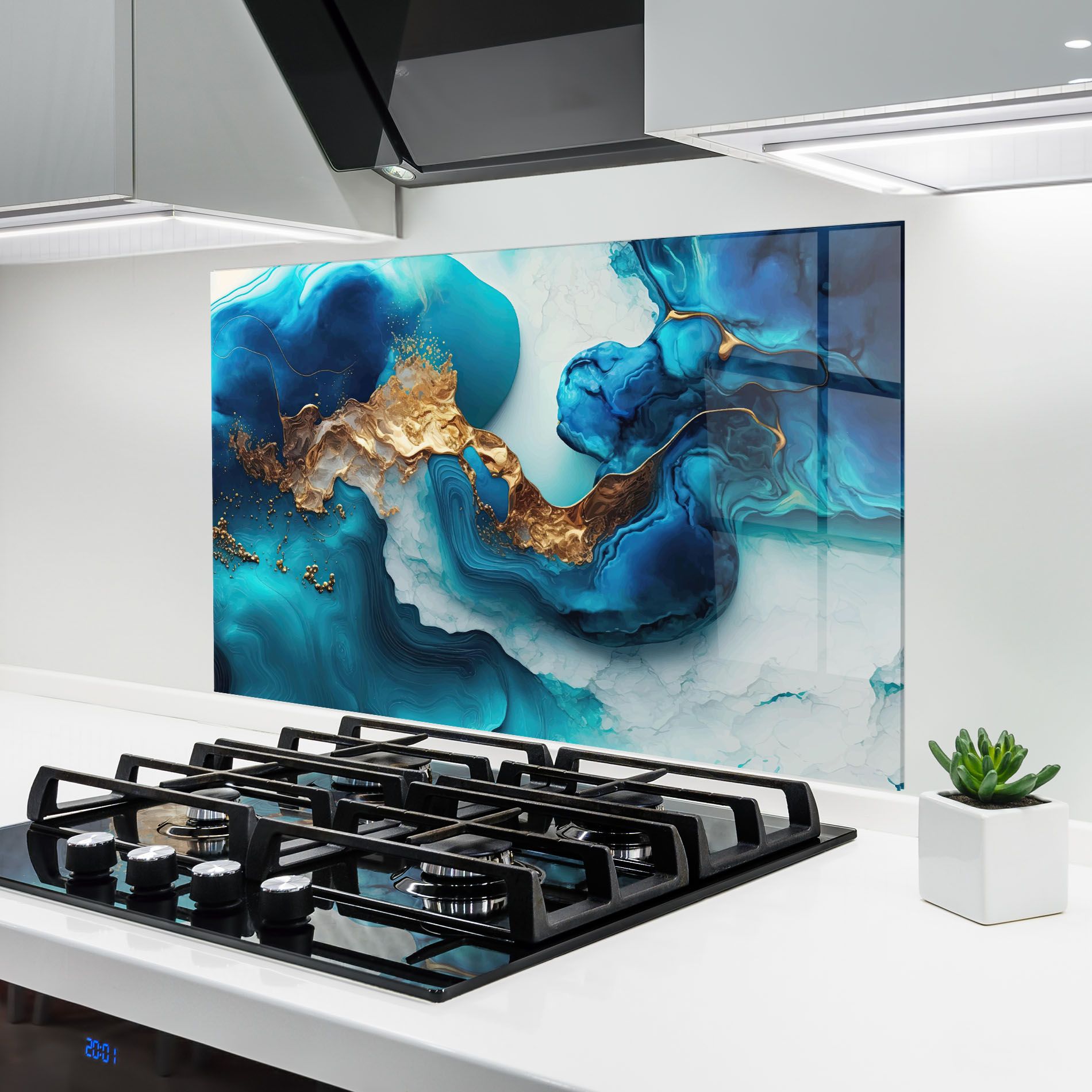 Gold Blue Art Wave mockup 6