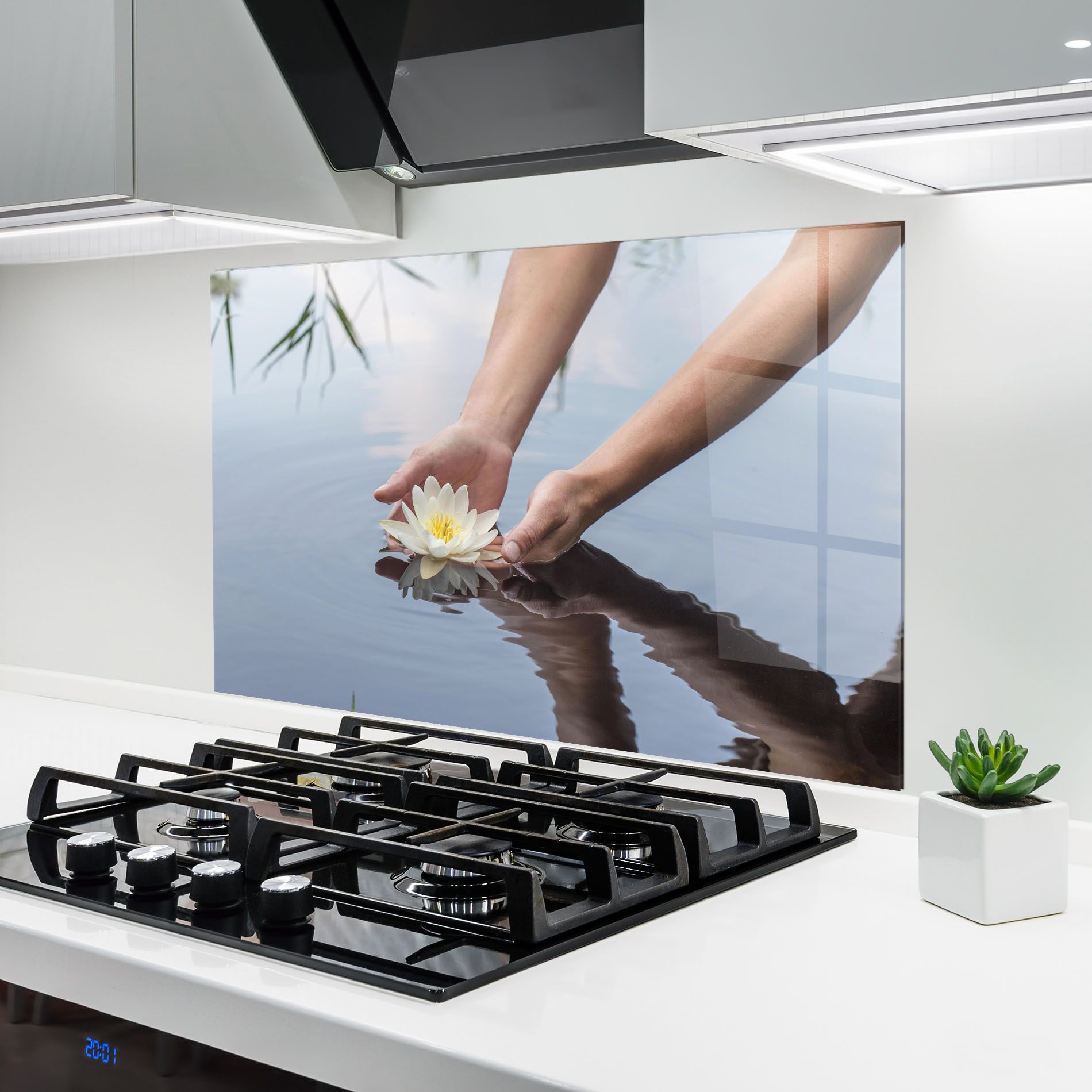 Holding Lake Flower mockup 6