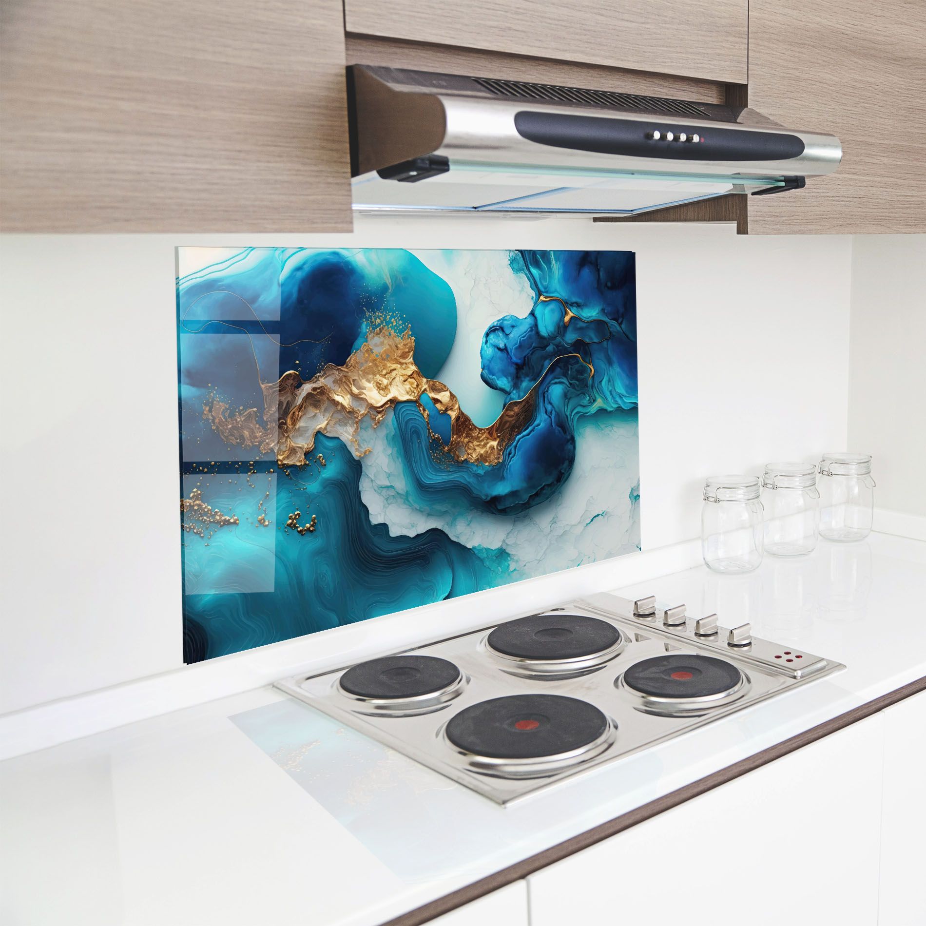 Gold Blue Art Wave mockup 8