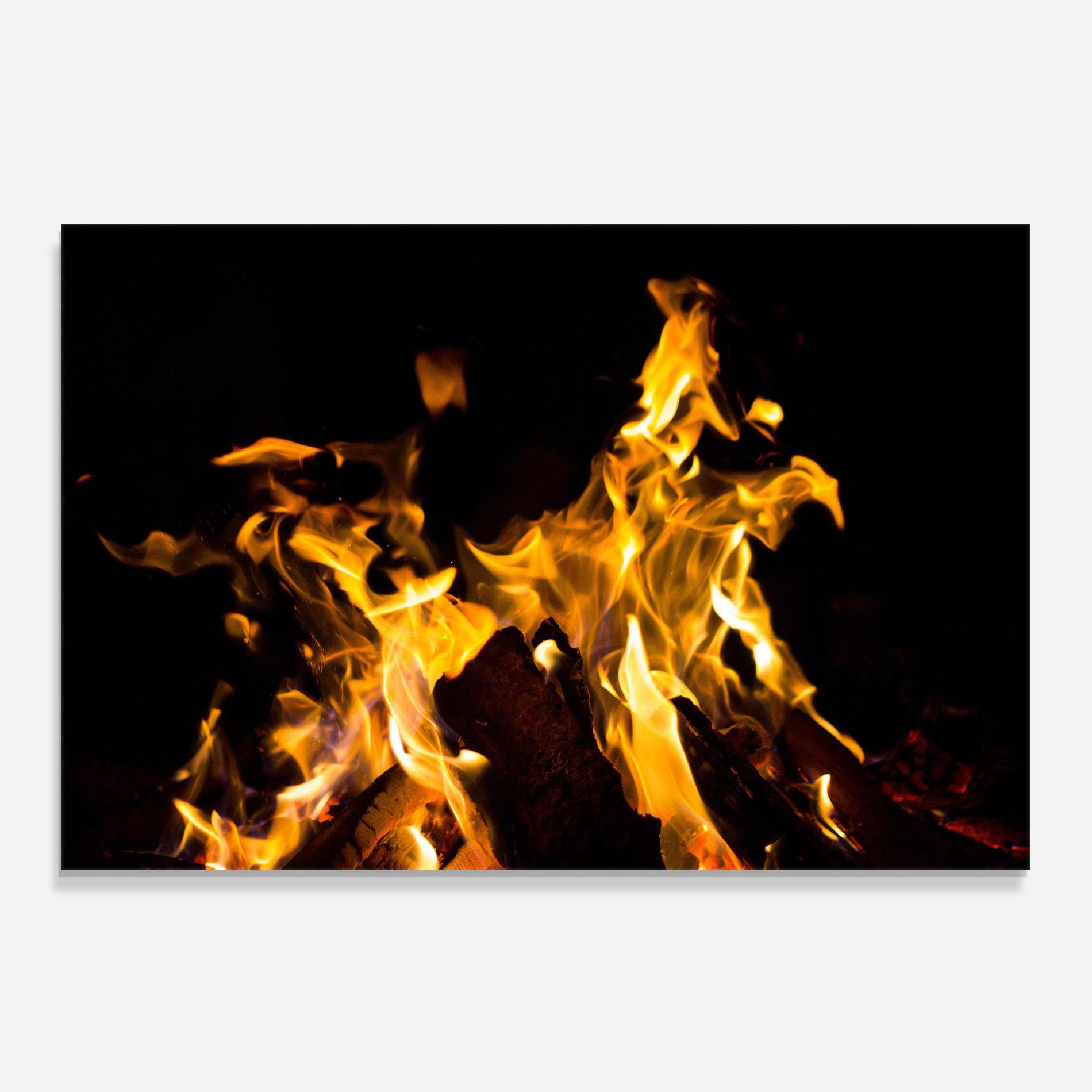 Стъклен панел за кухня Fire Dance mockup 0