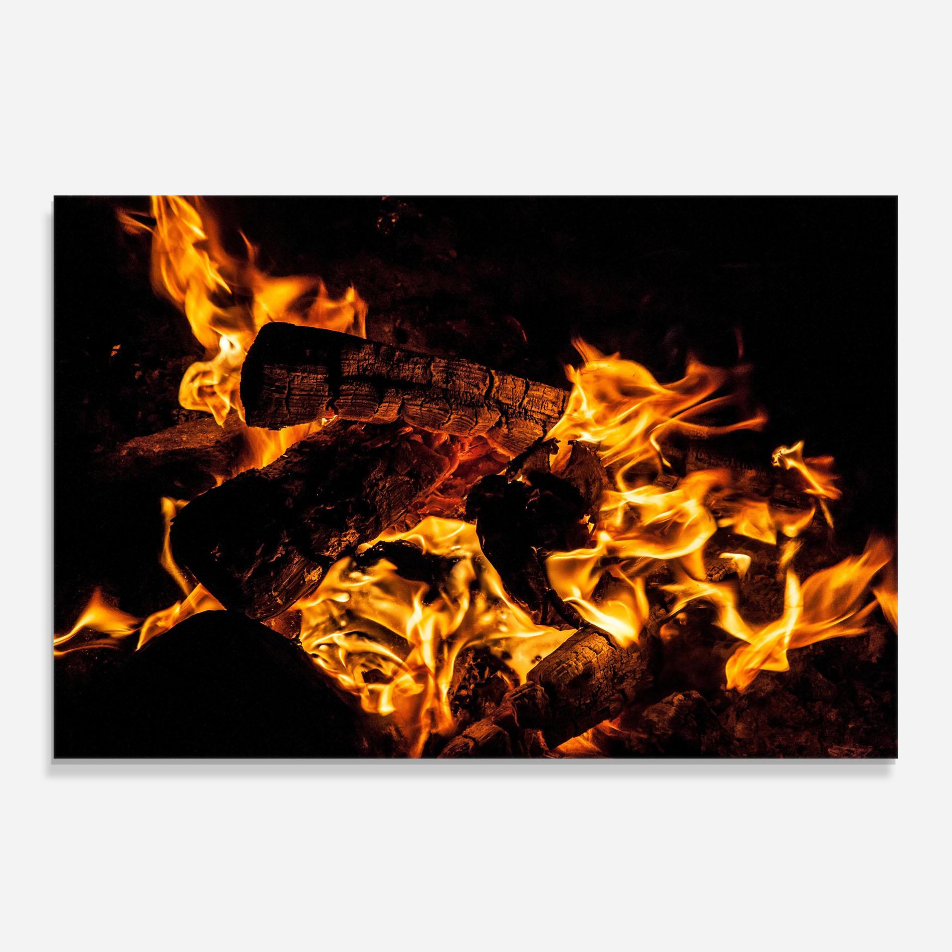 Стъклен панел за кухня Incandescent Heat mockup 0