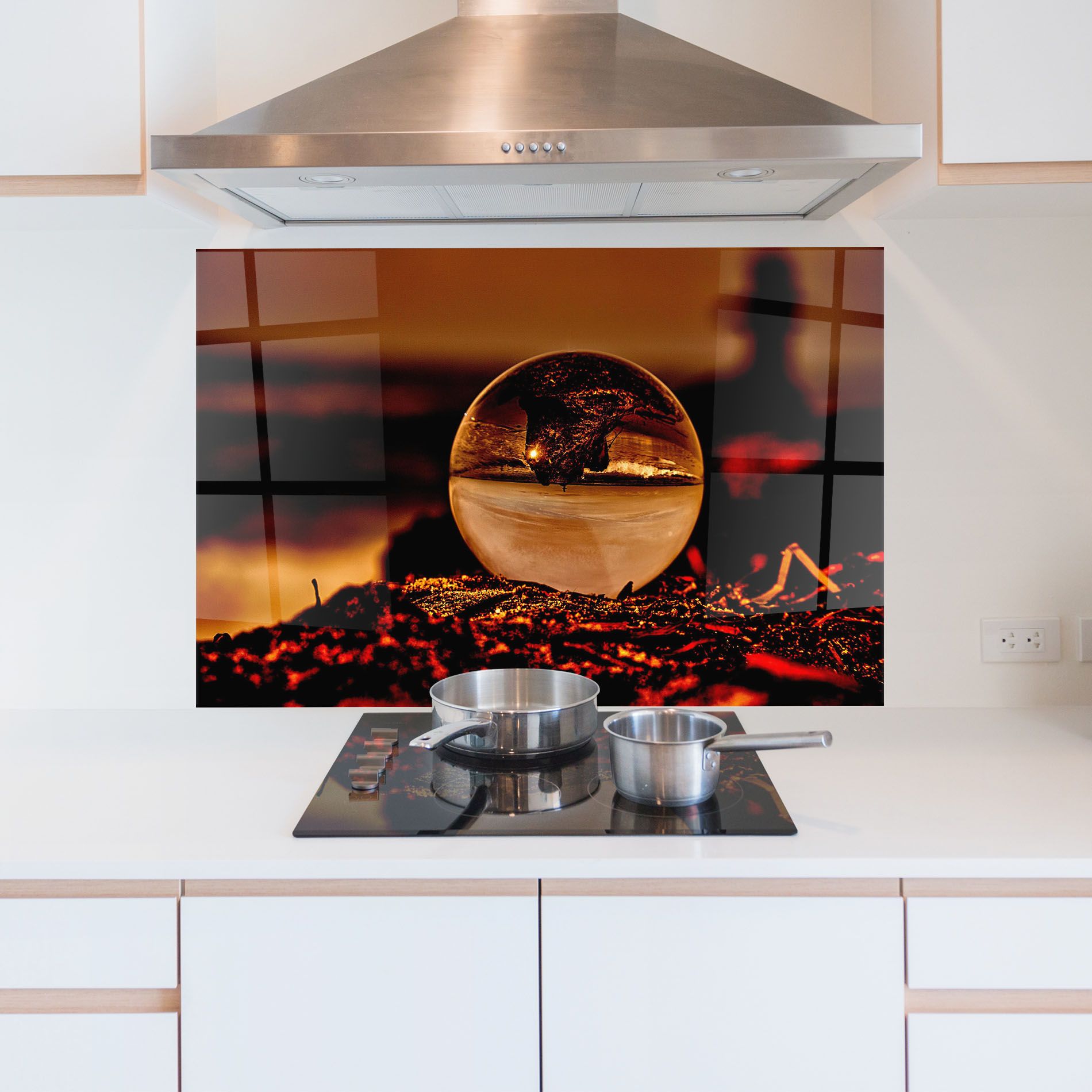 Fire Glass Ball mockup 5