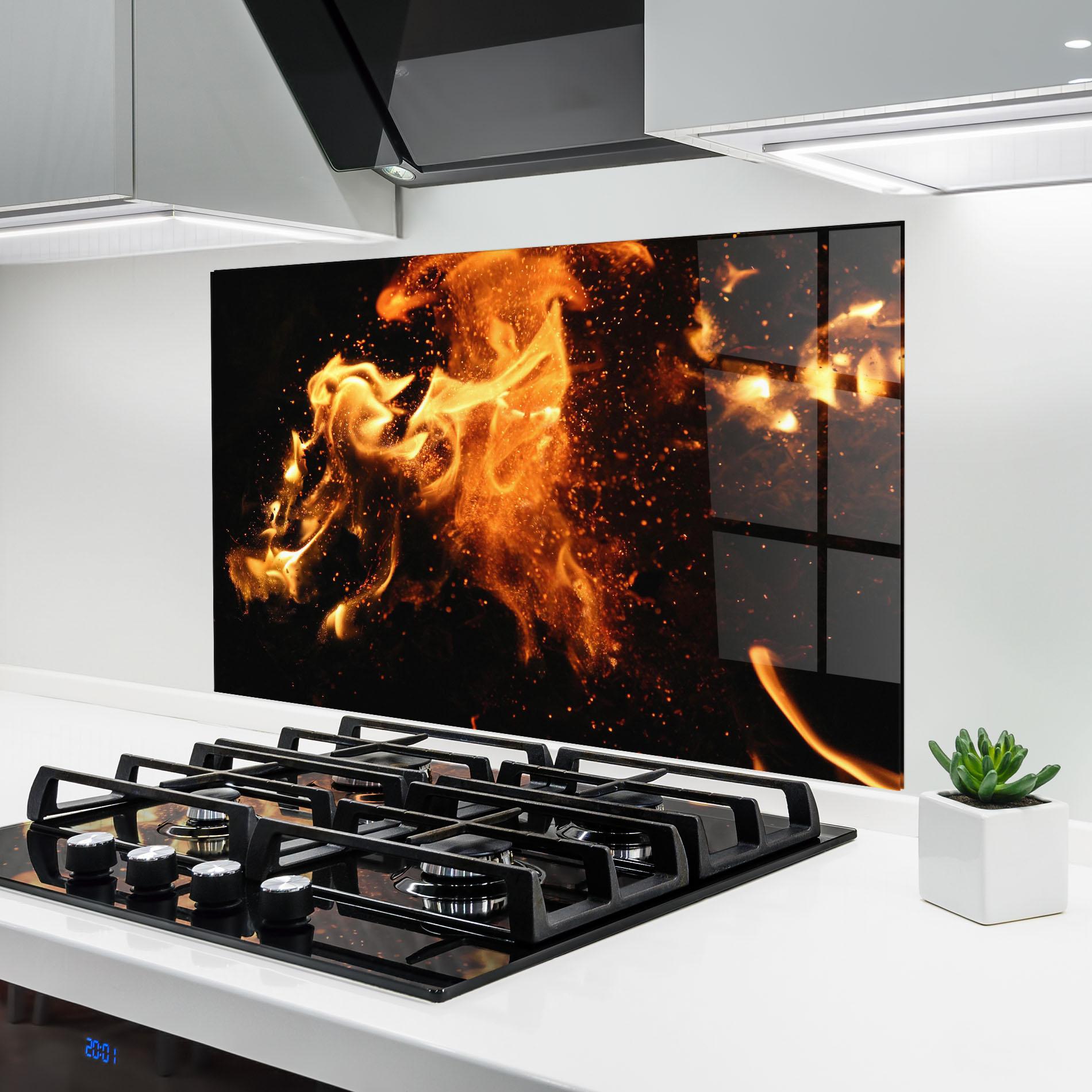 Стъклен панел за кухня Close Up mockup 6