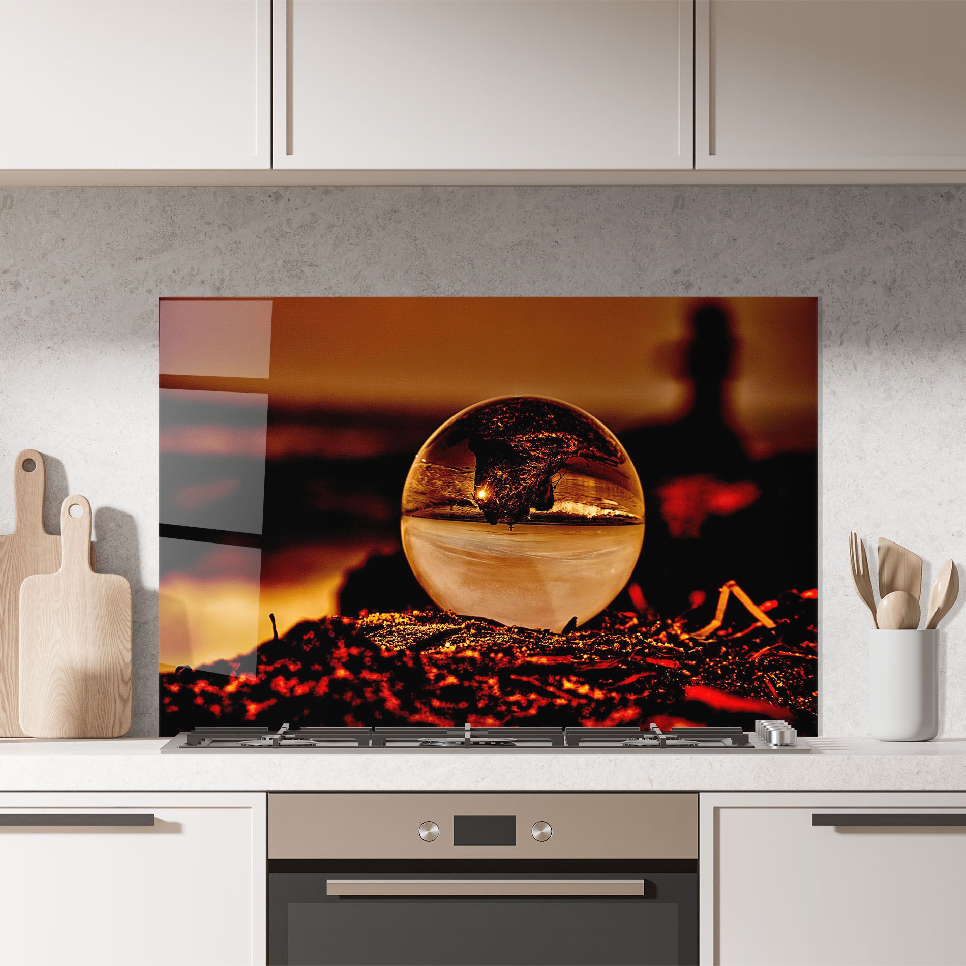 Fire Glass Ball mockup 7