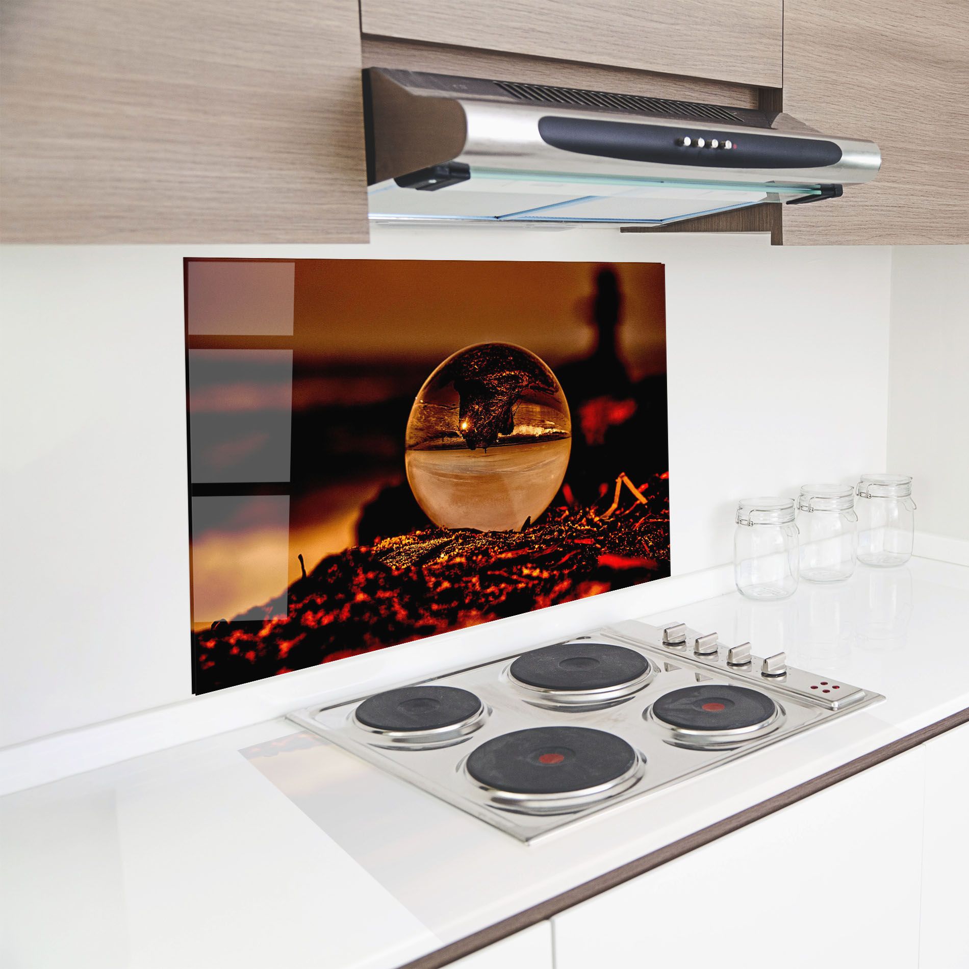 Fire Glass Ball mockup 8