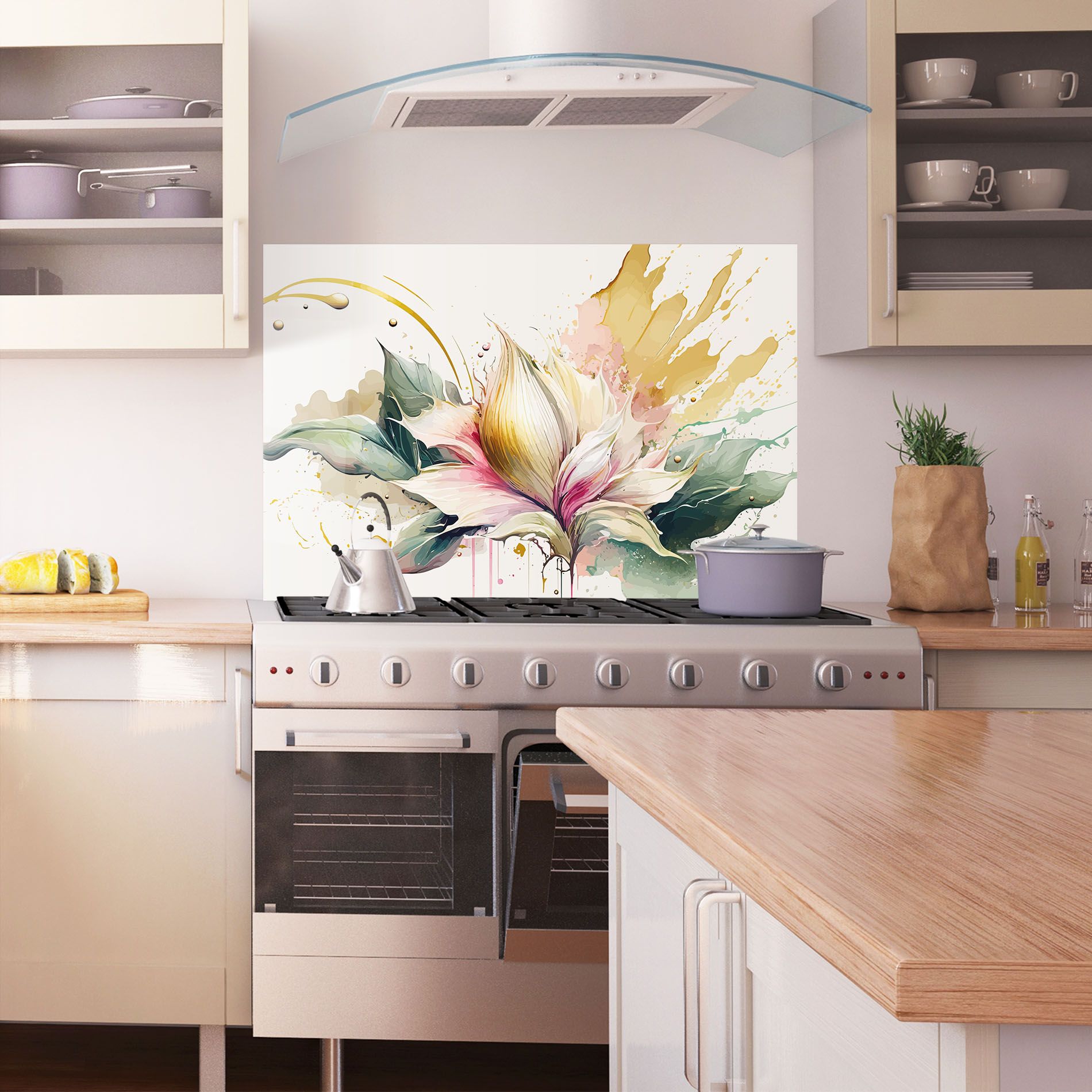 Cream Pink Nature mockup 1