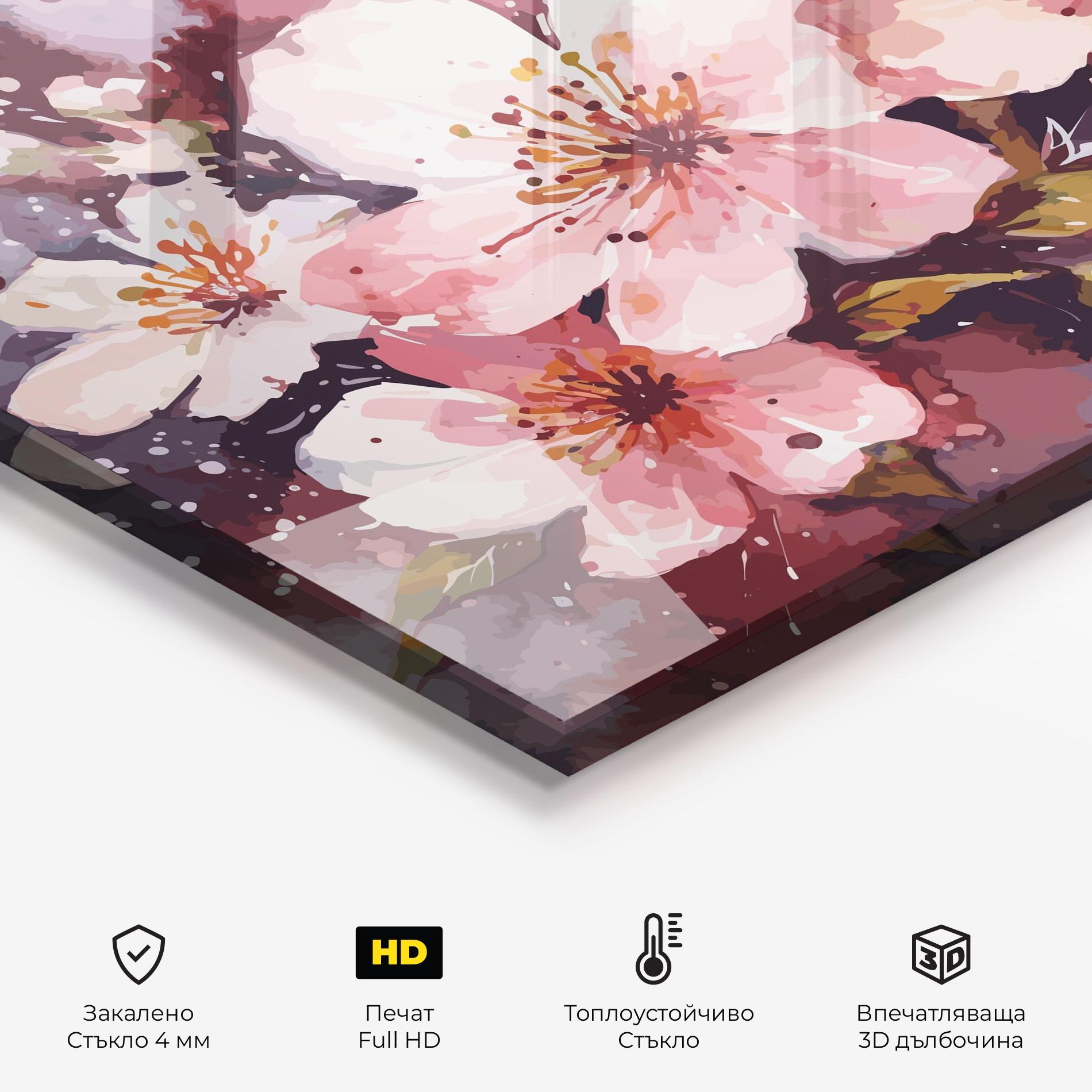 Стъклен панел за кухня Beautiful Nature Art mockup 2