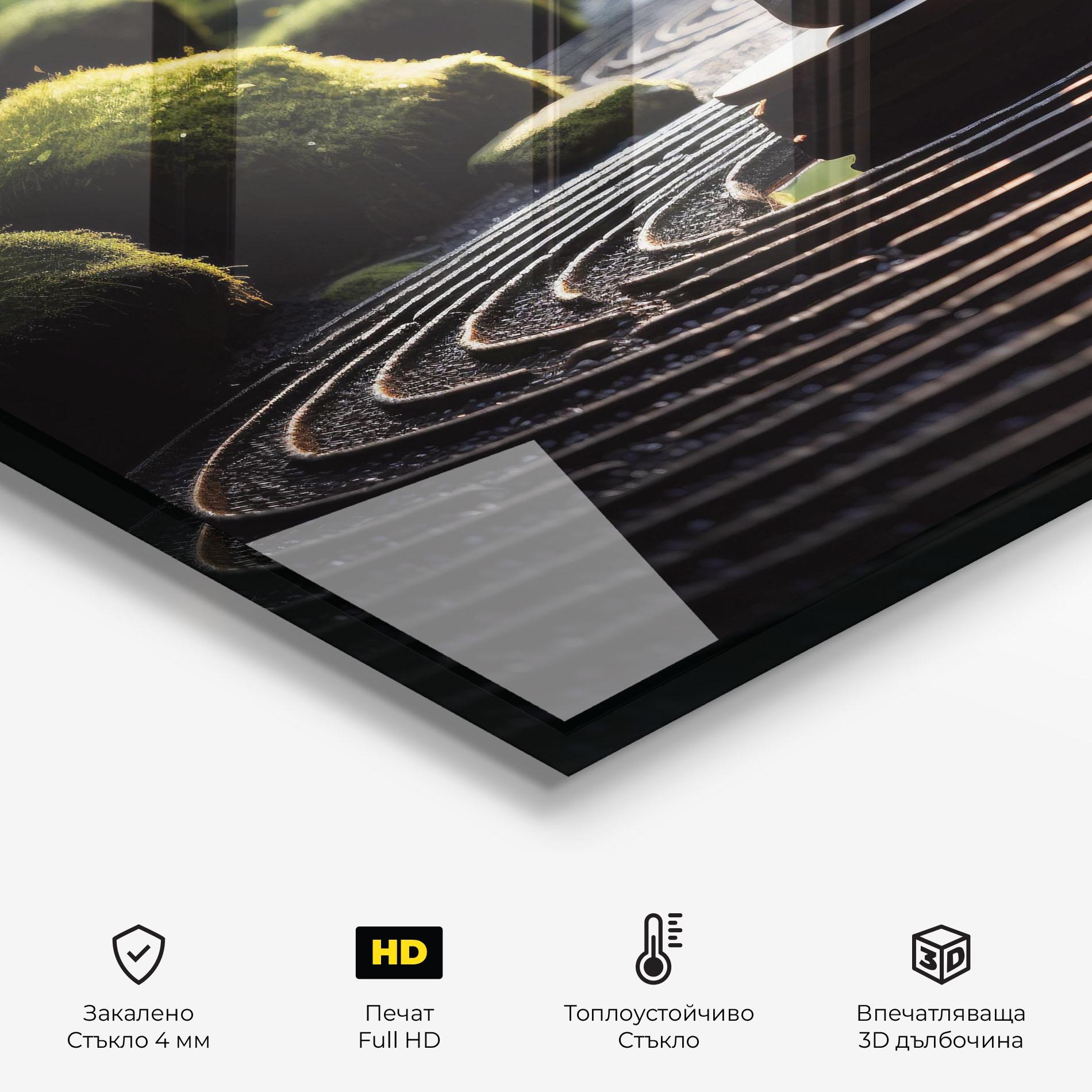 Стъклен панел за кухня Beautiful Zen Garden mockup 2