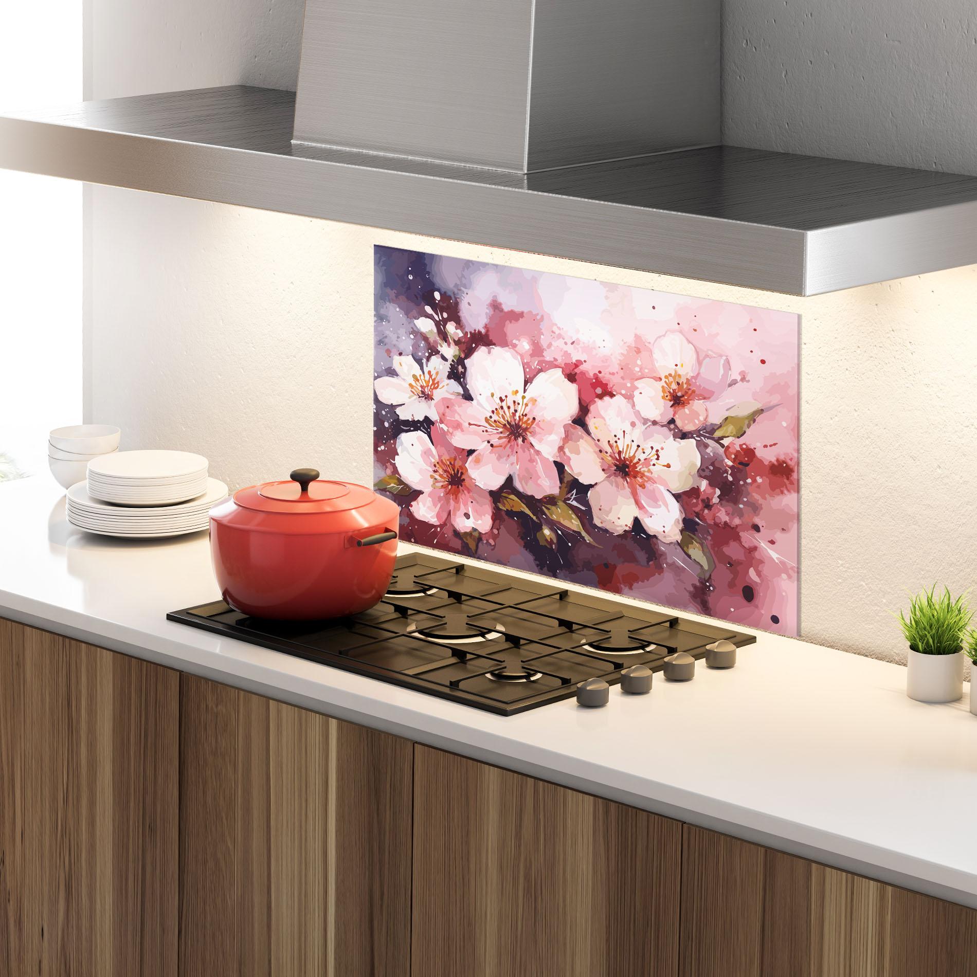 Стъклен панел за кухня Beautiful Nature Art mockup 4