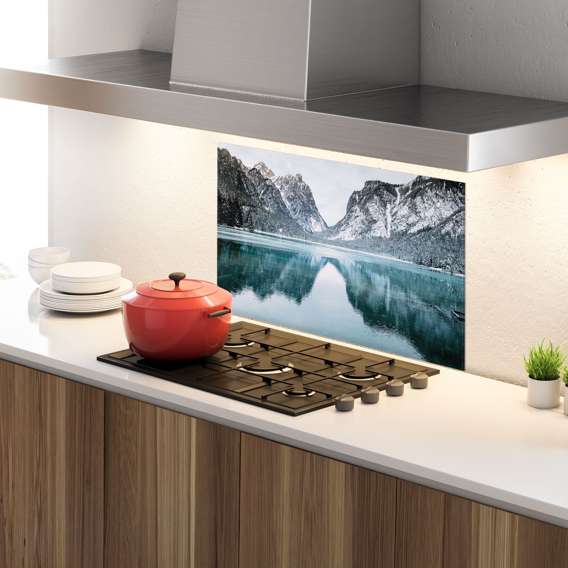 Lake Reflection Mountain mockup 4