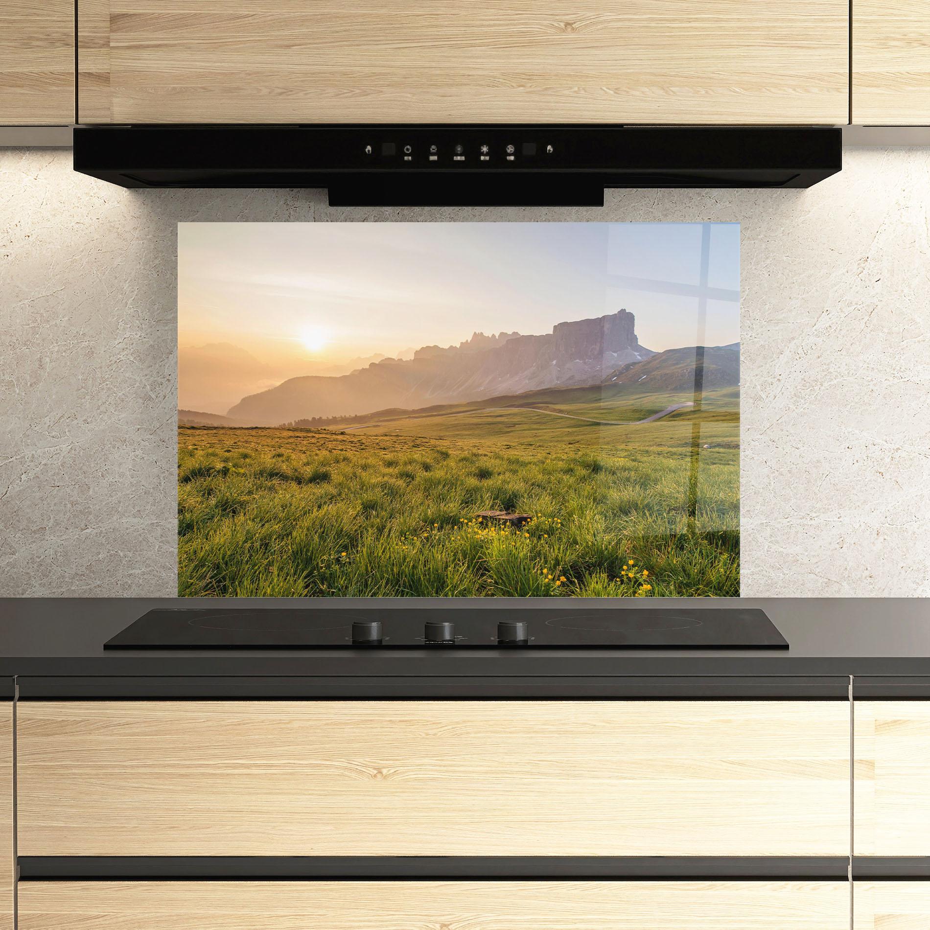 Стъклен панел за кухня Calming View mockup 3