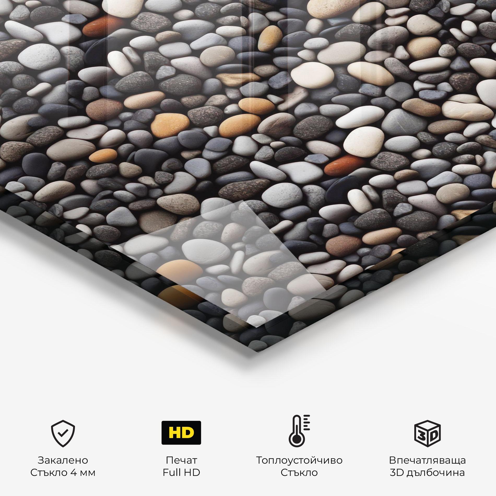 Стъклен панел за кухня Sea Rocks Color mockup 2