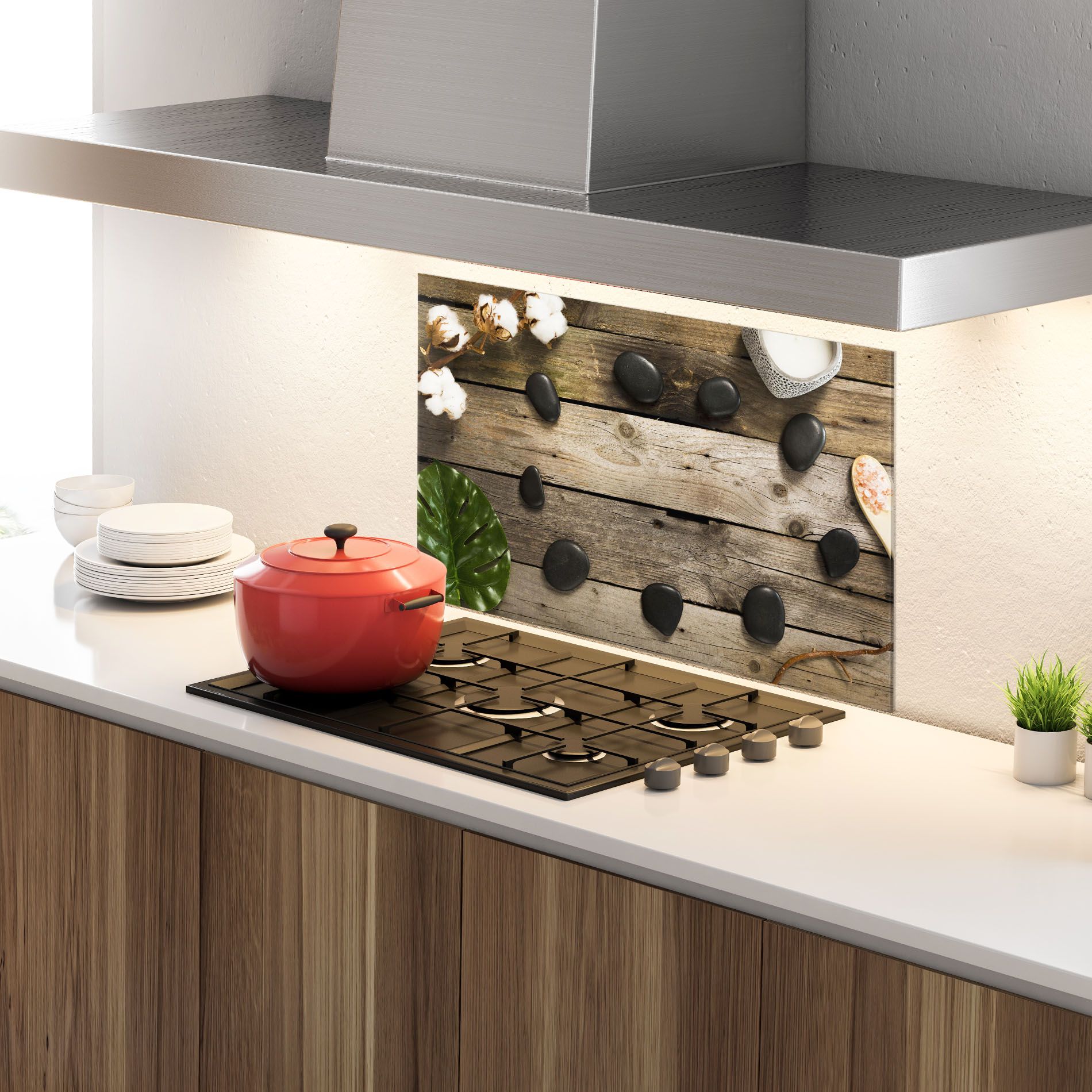 Cotton Flowers Stones mockup 4