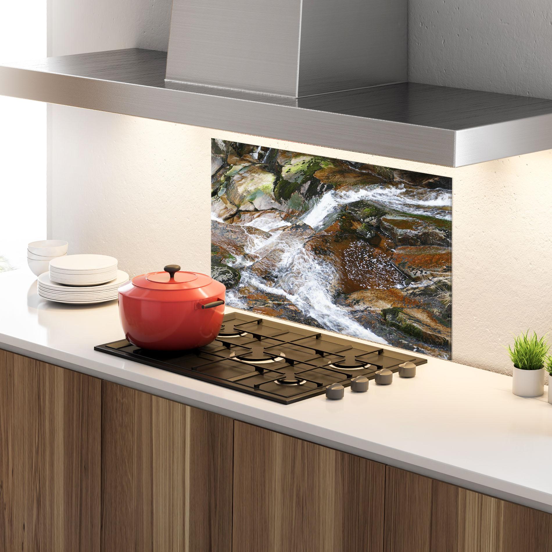 Стъклен панел за кухня Forest Peace mockup 4