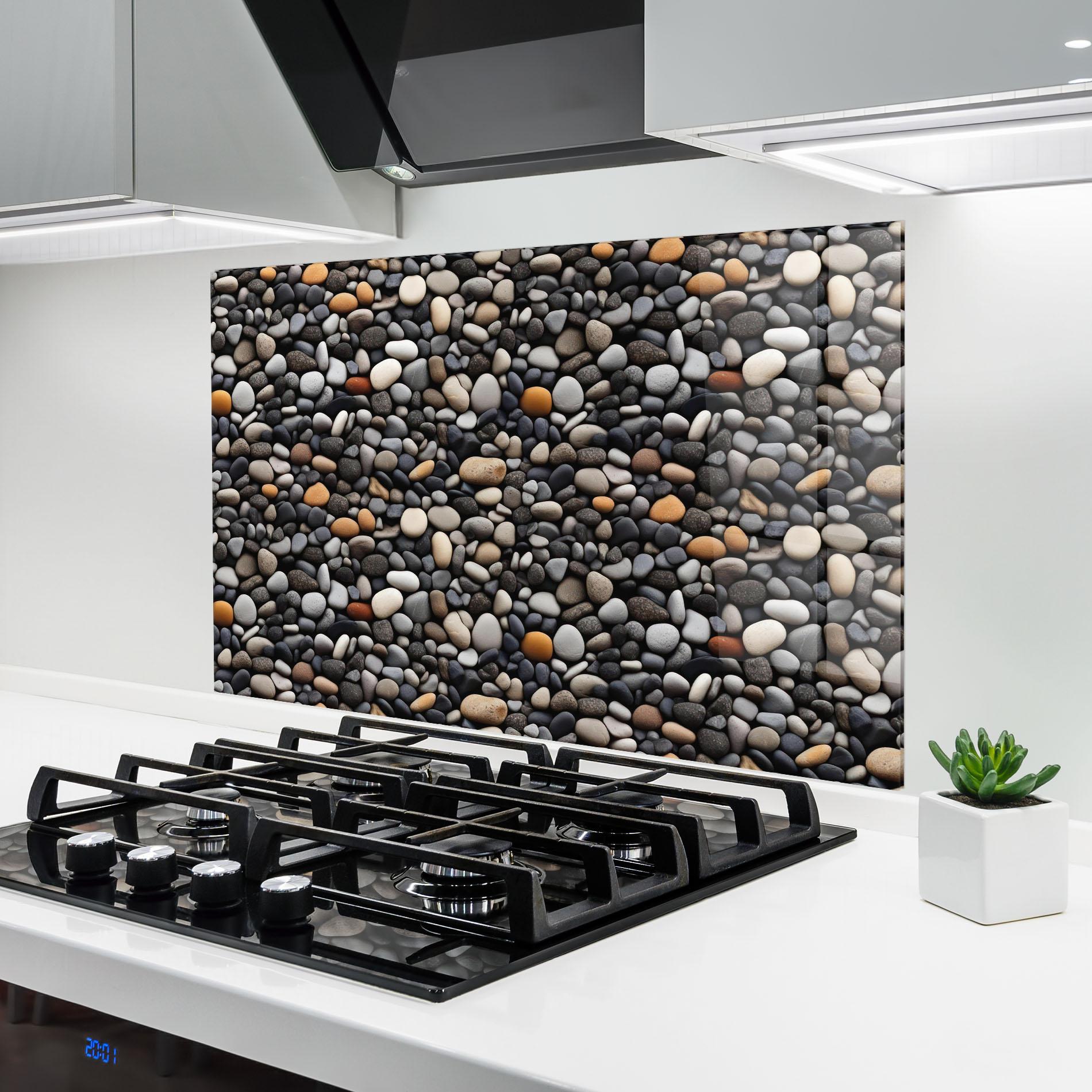 Стъклен панел за кухня Sea Rocks Color mockup 6