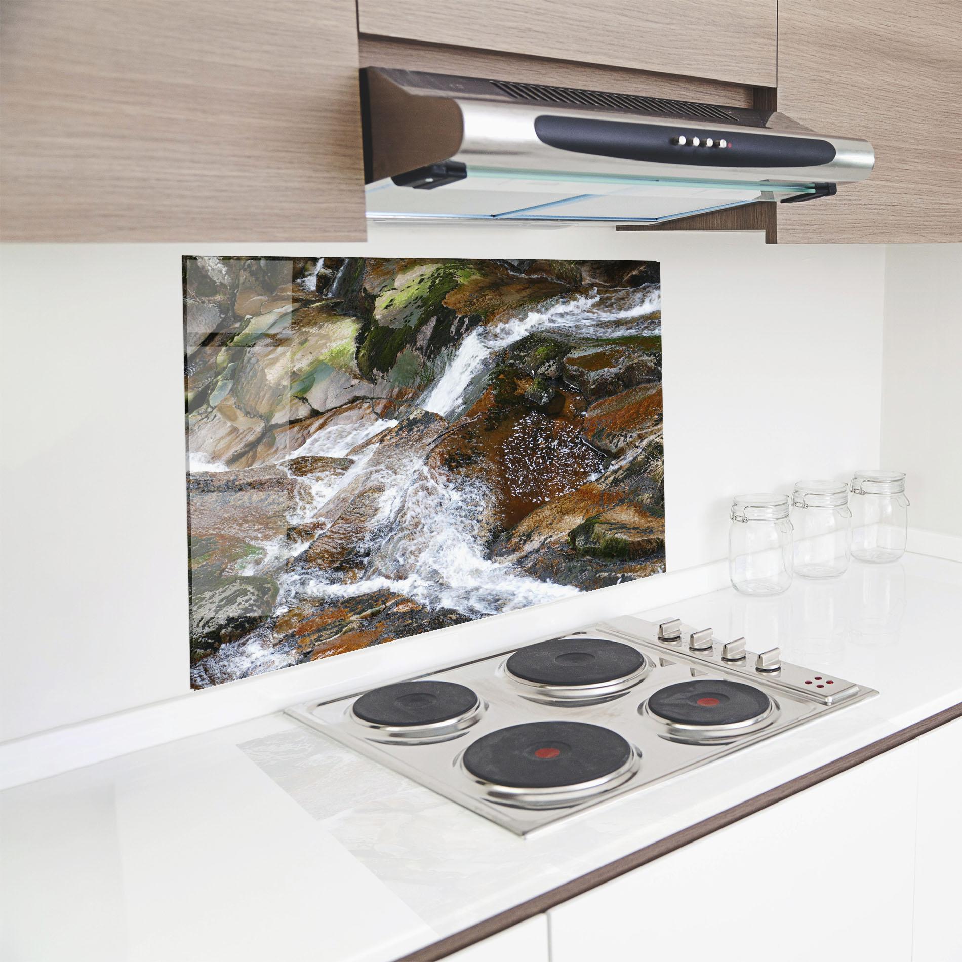 Стъклен панел за кухня Forest Peace mockup 8