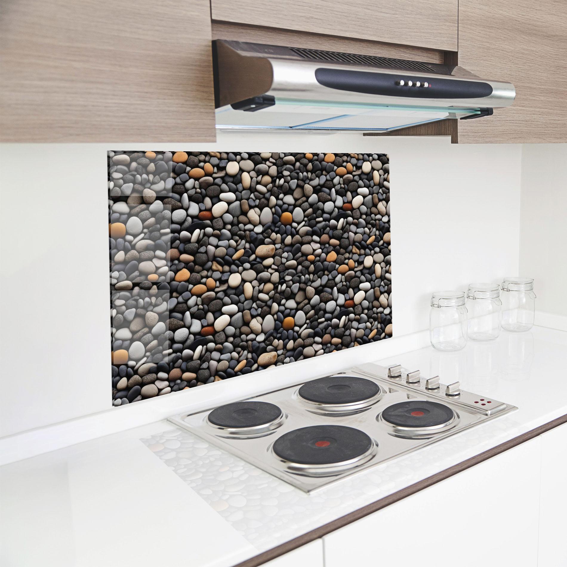 Стъклен панел за кухня Sea Rocks Color mockup 8