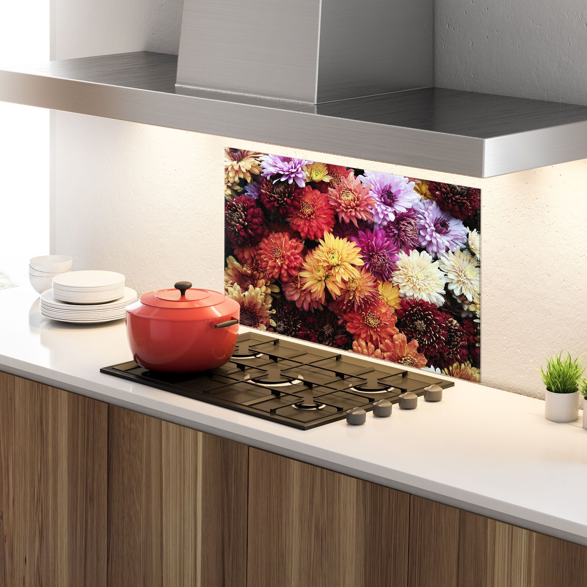 Flower Wall mockup 4