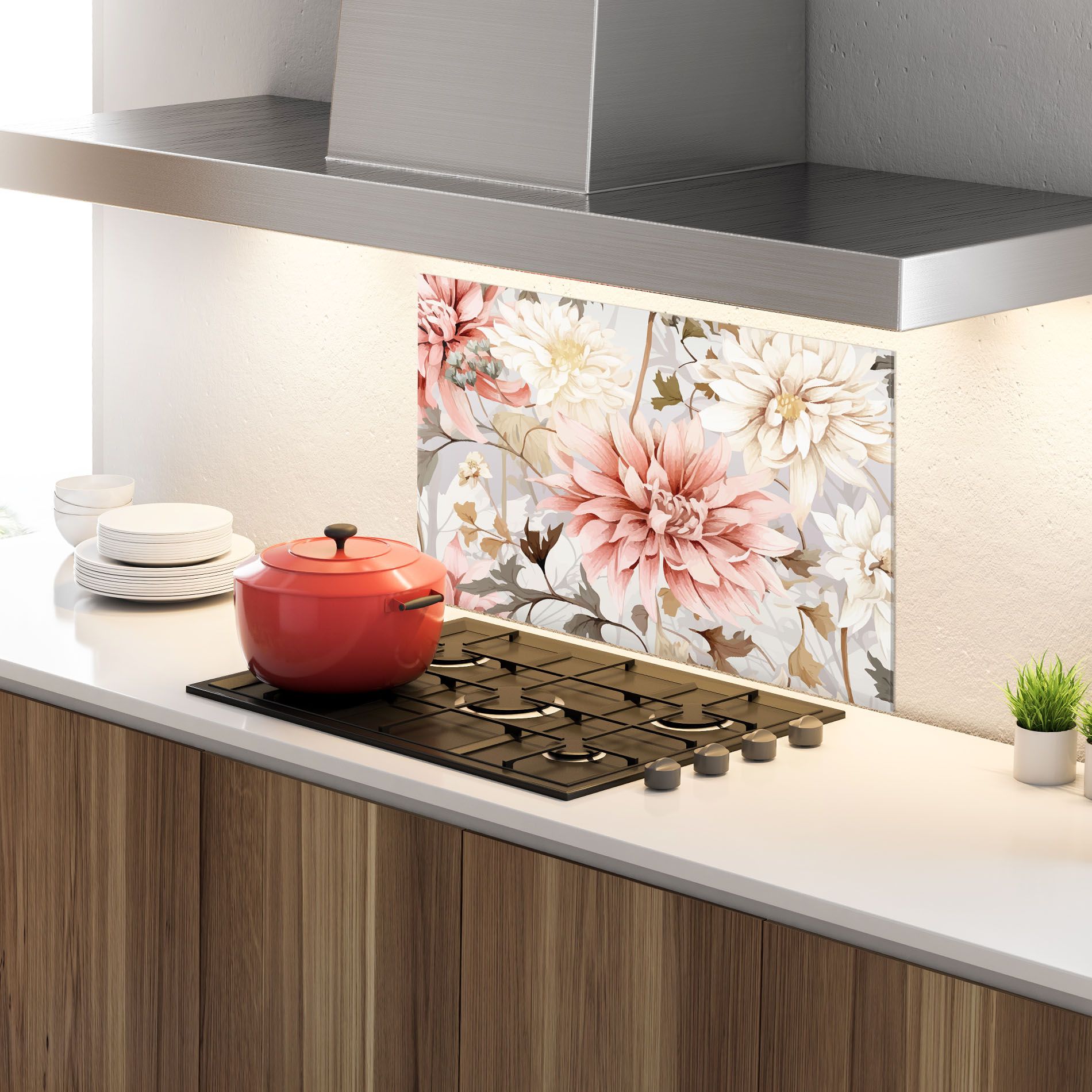 Pink Cream Open Peony mockup 4