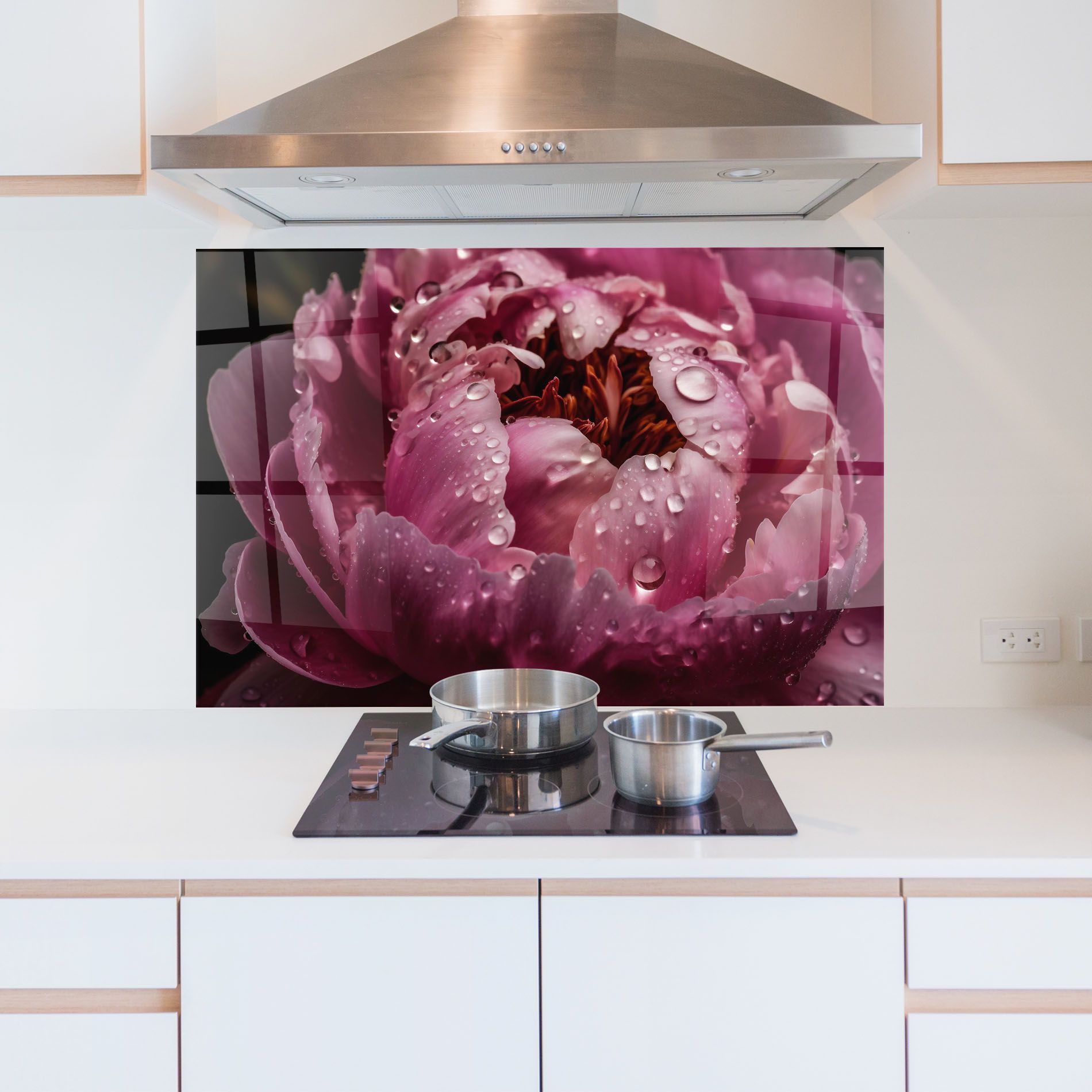 Peony Close Up After Rain mockup 5