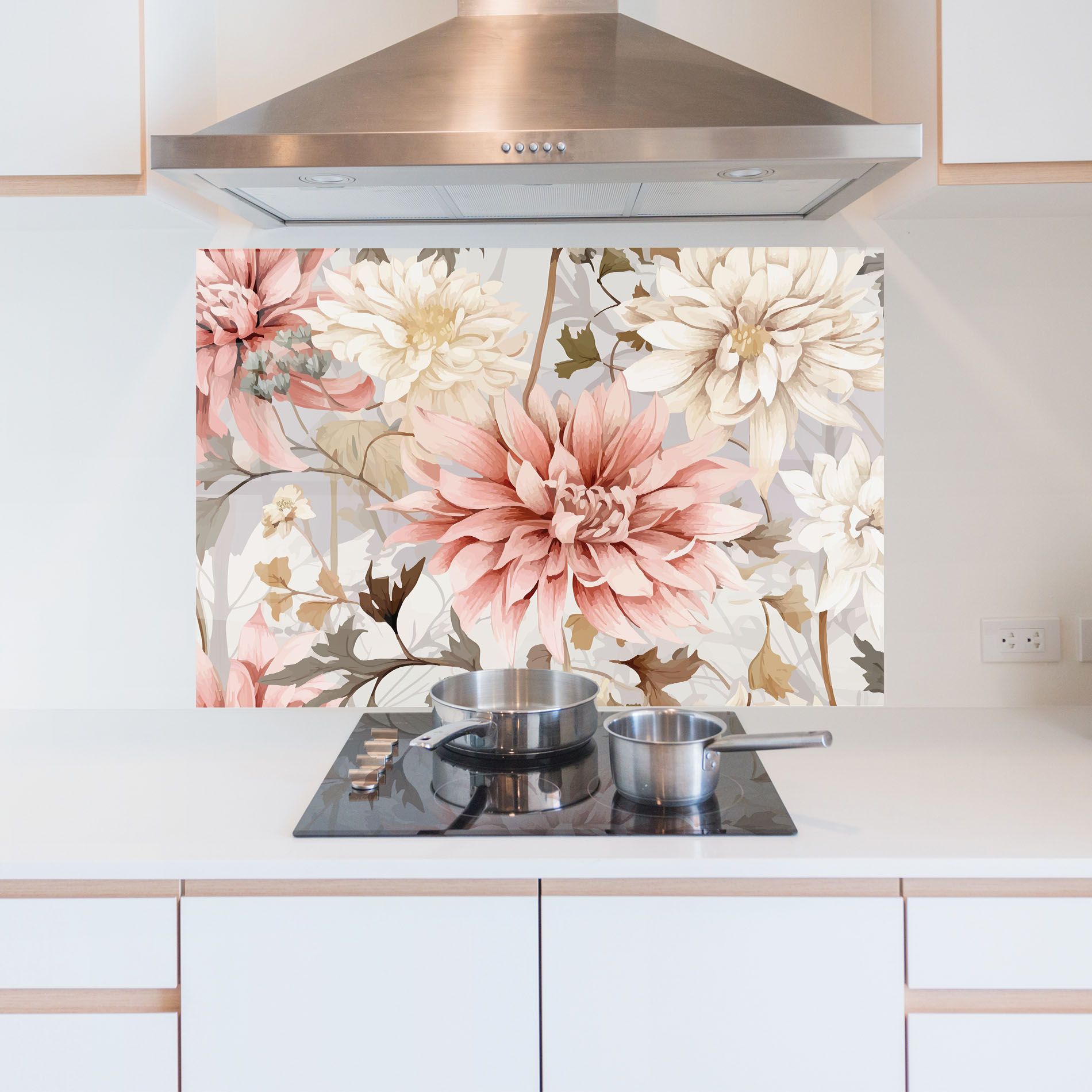 Pink Cream Open Peony mockup 5