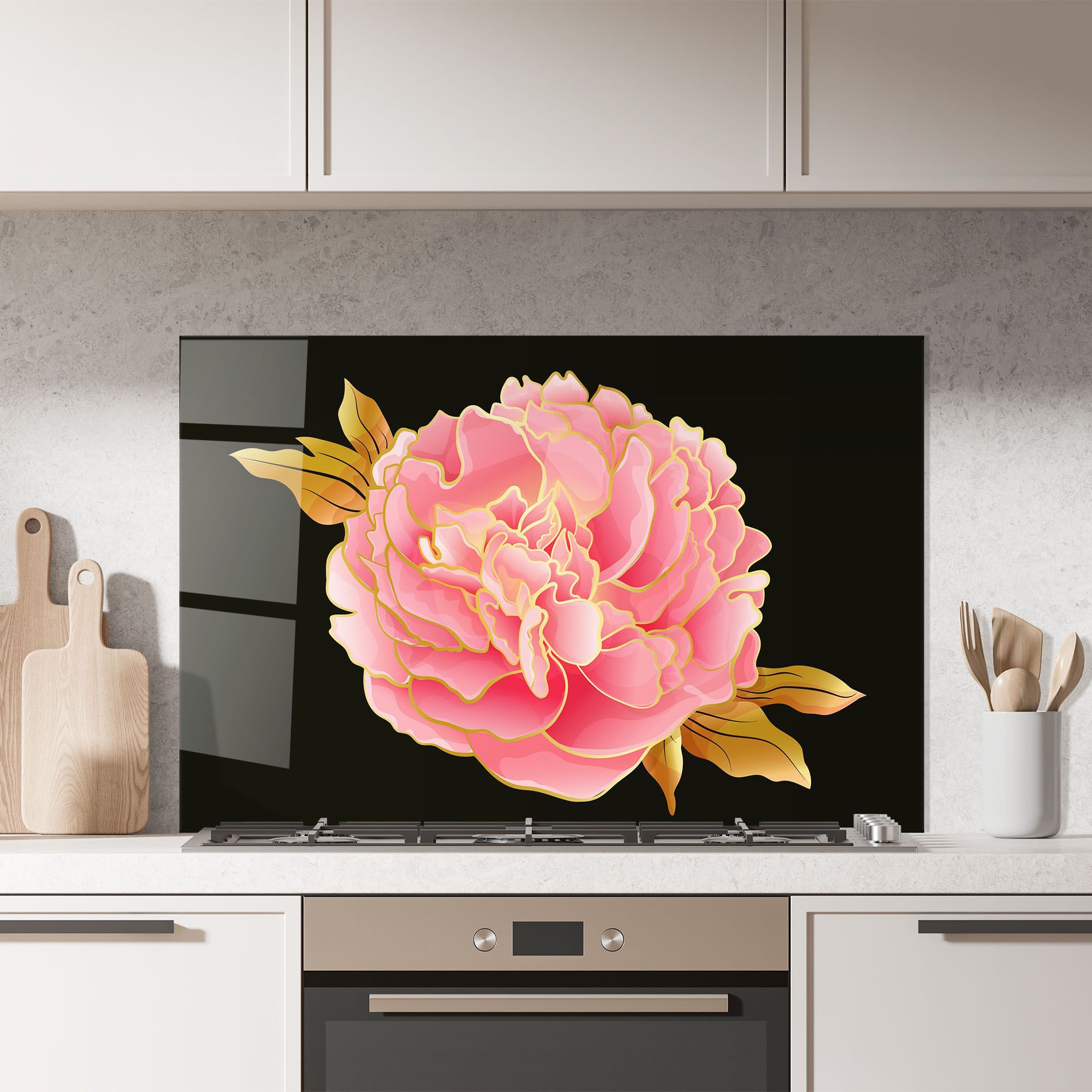 Gold Pinkk Peony mockup 7