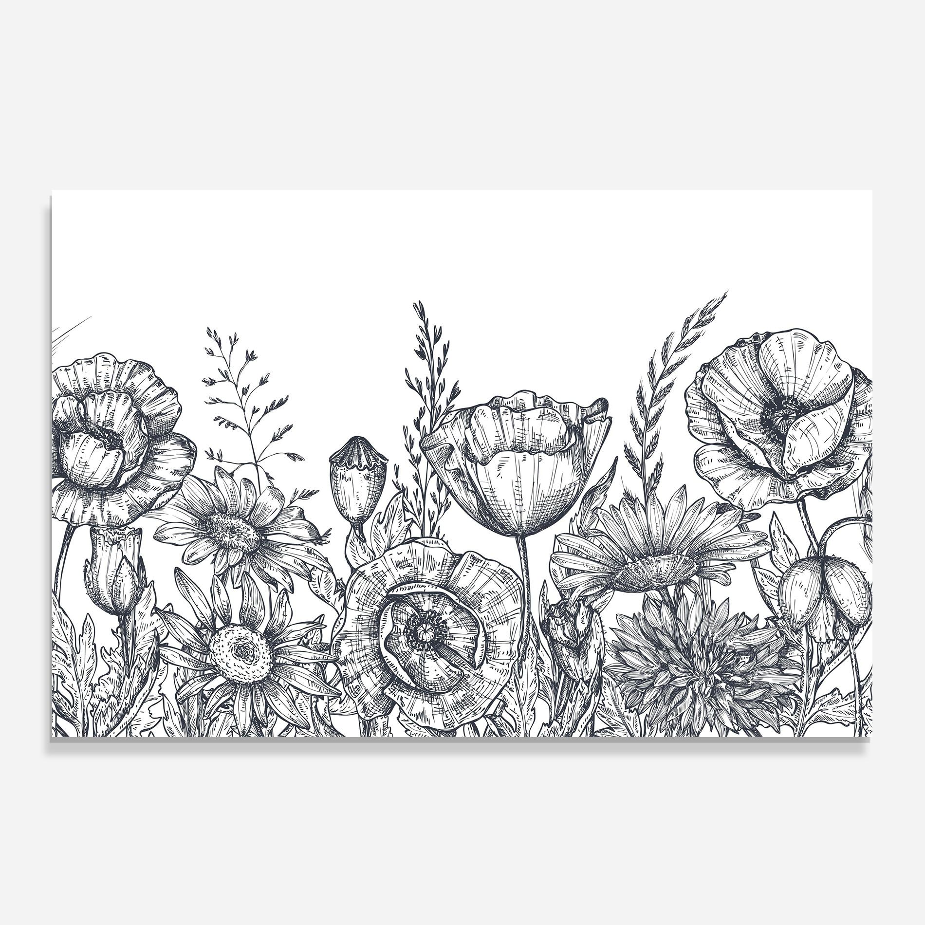 Flower Grey Line mockup 0