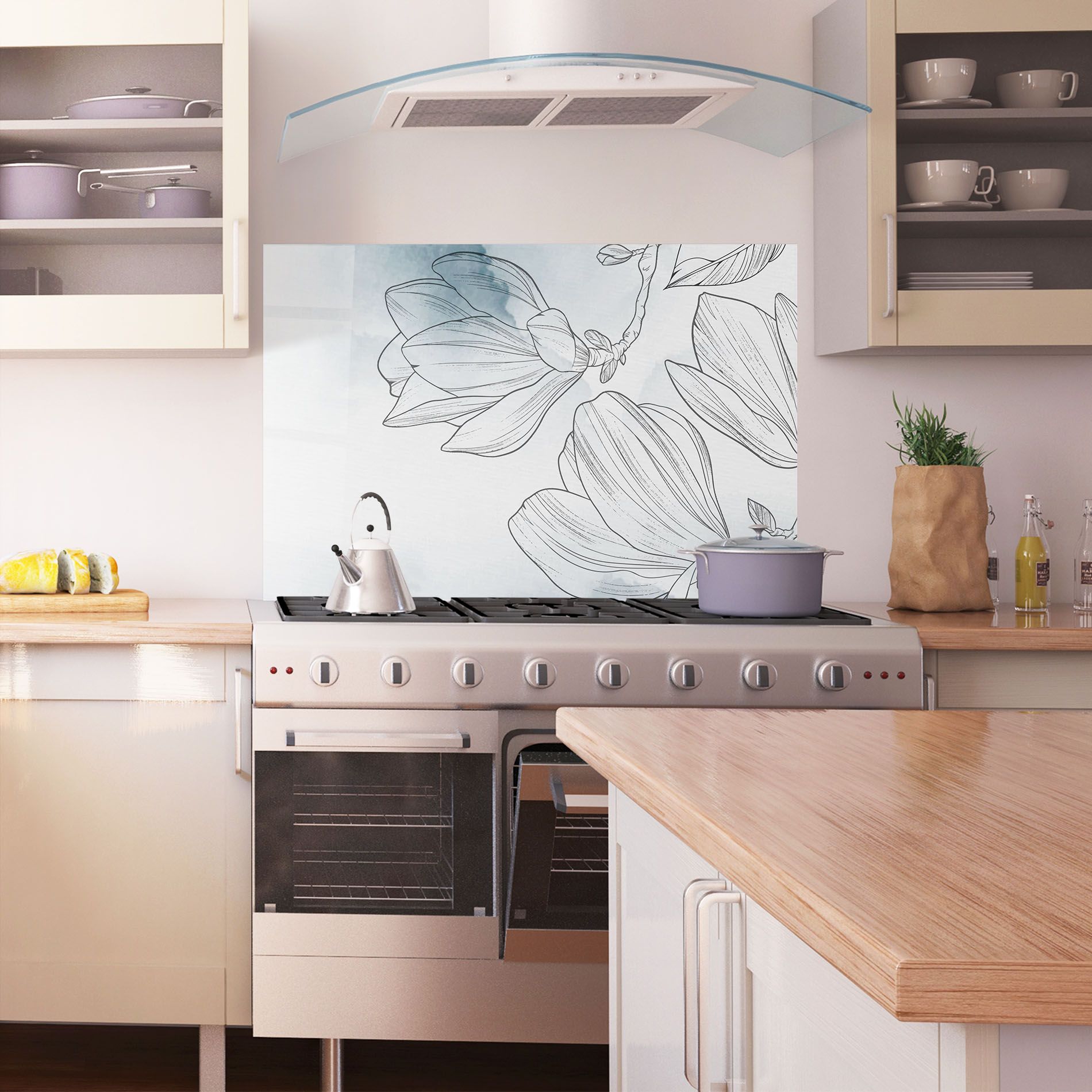 Blue Line Flower mockup 1