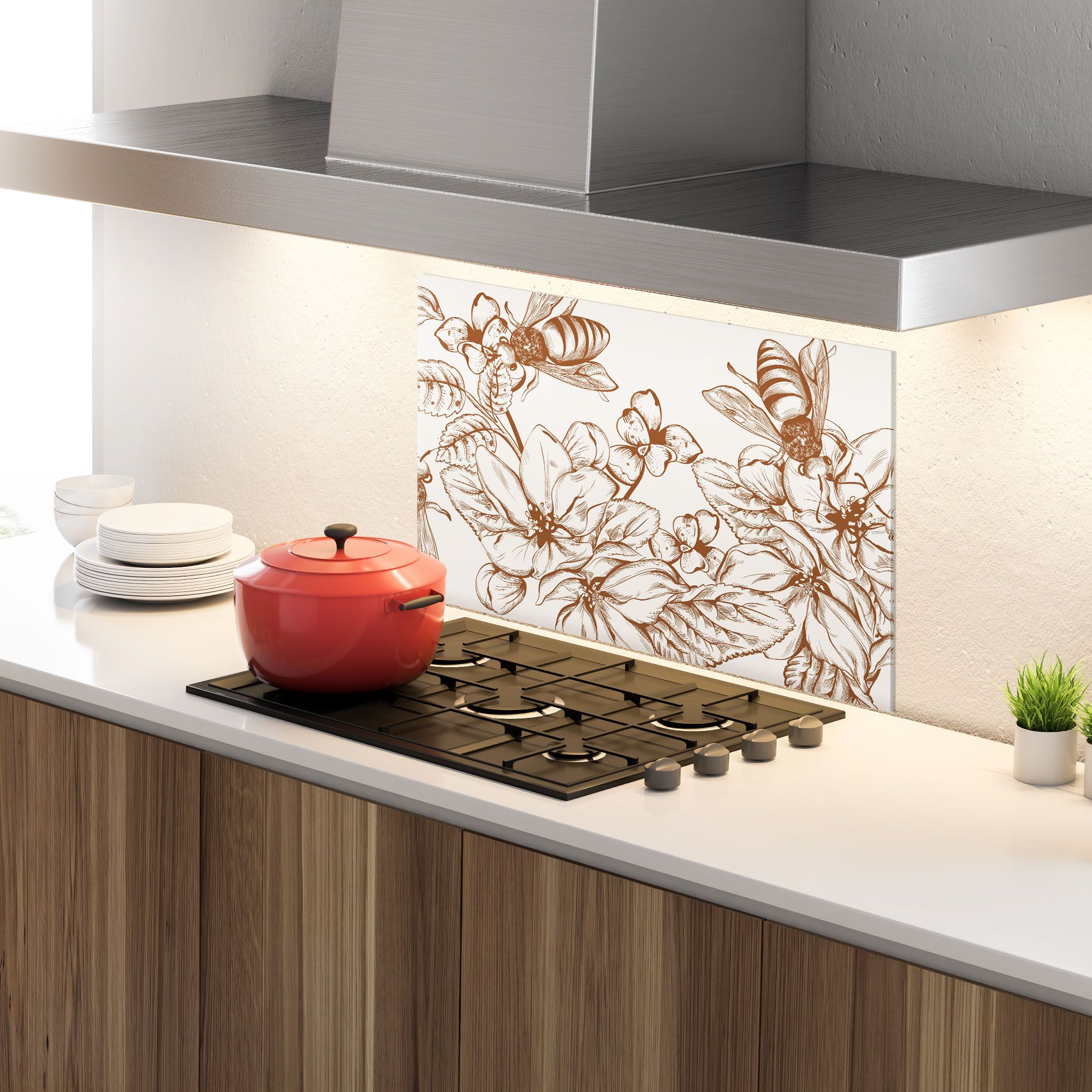 Bee Flower Line mockup 4