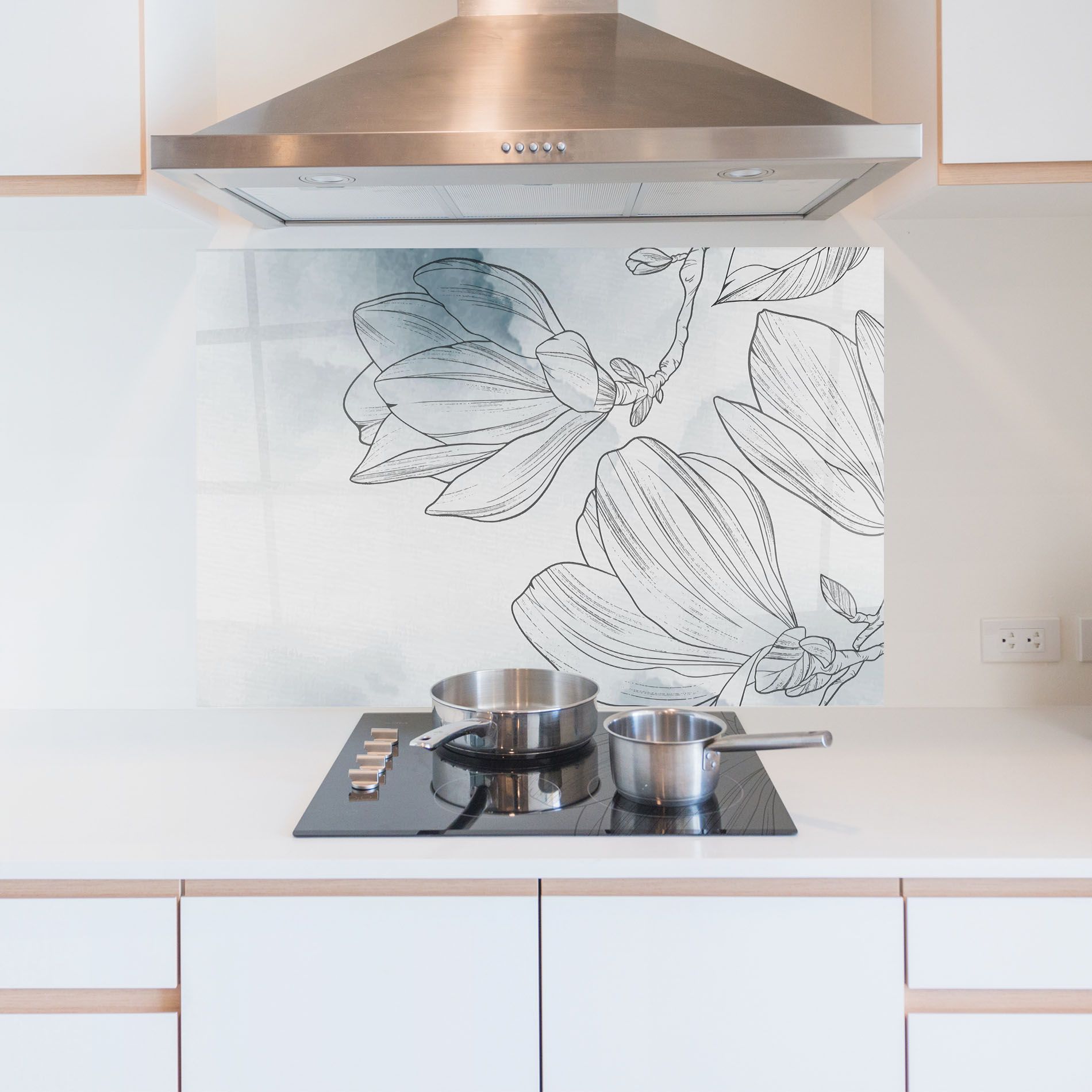 Blue Line Flower mockup 5