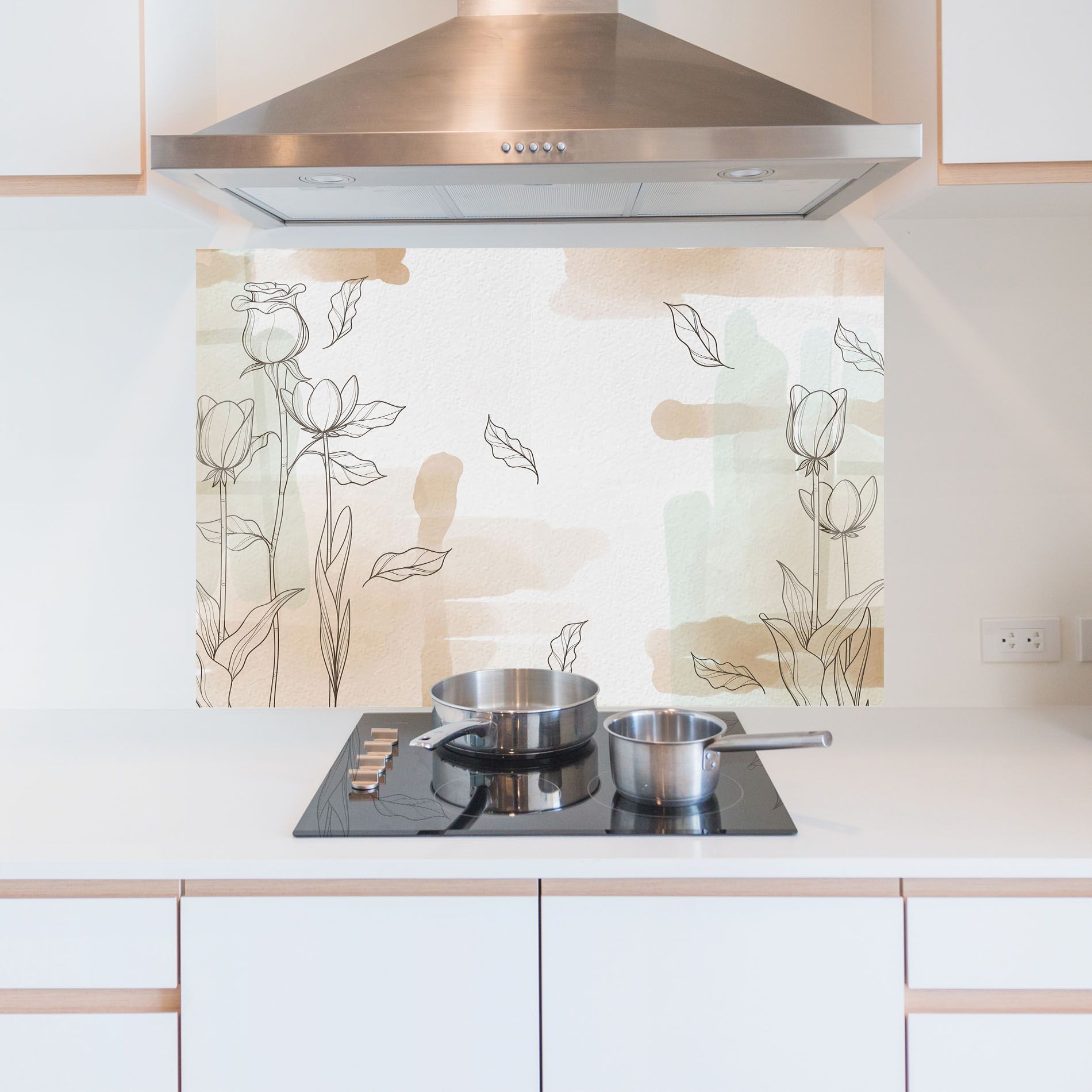 Brown Line Flower mockup 5