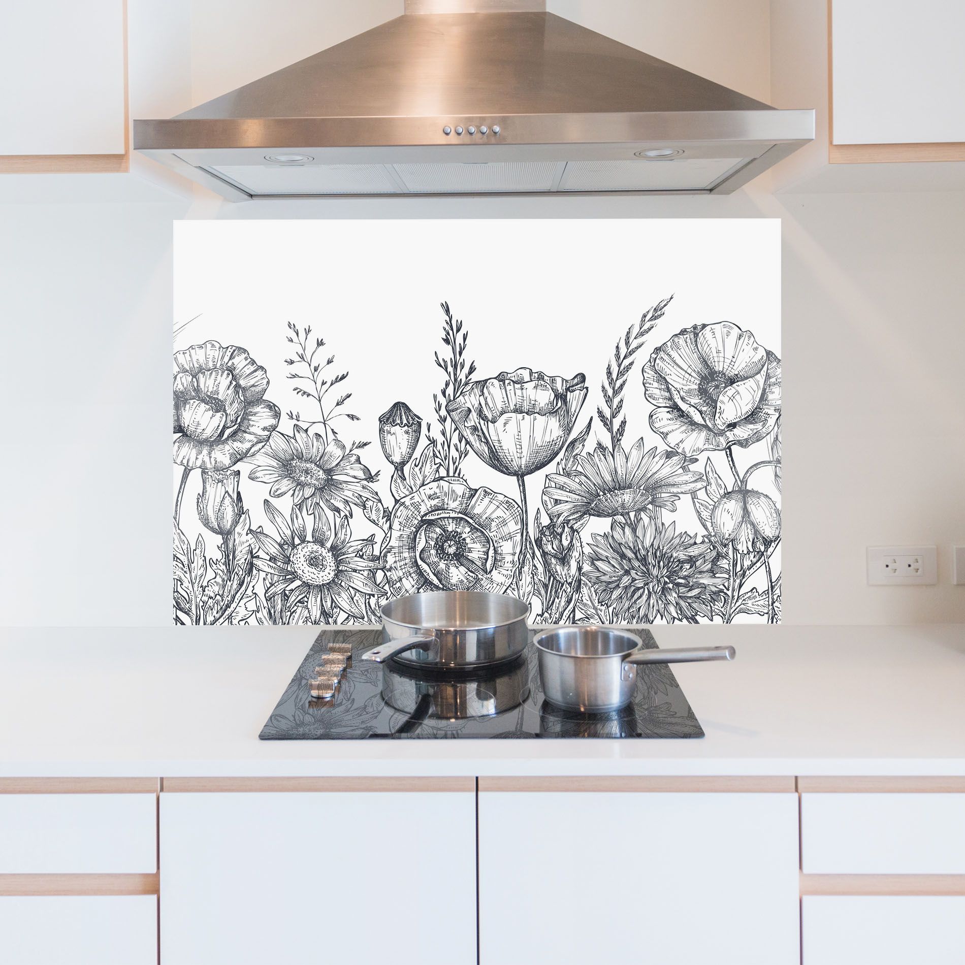 Flower Grey Line mockup 5