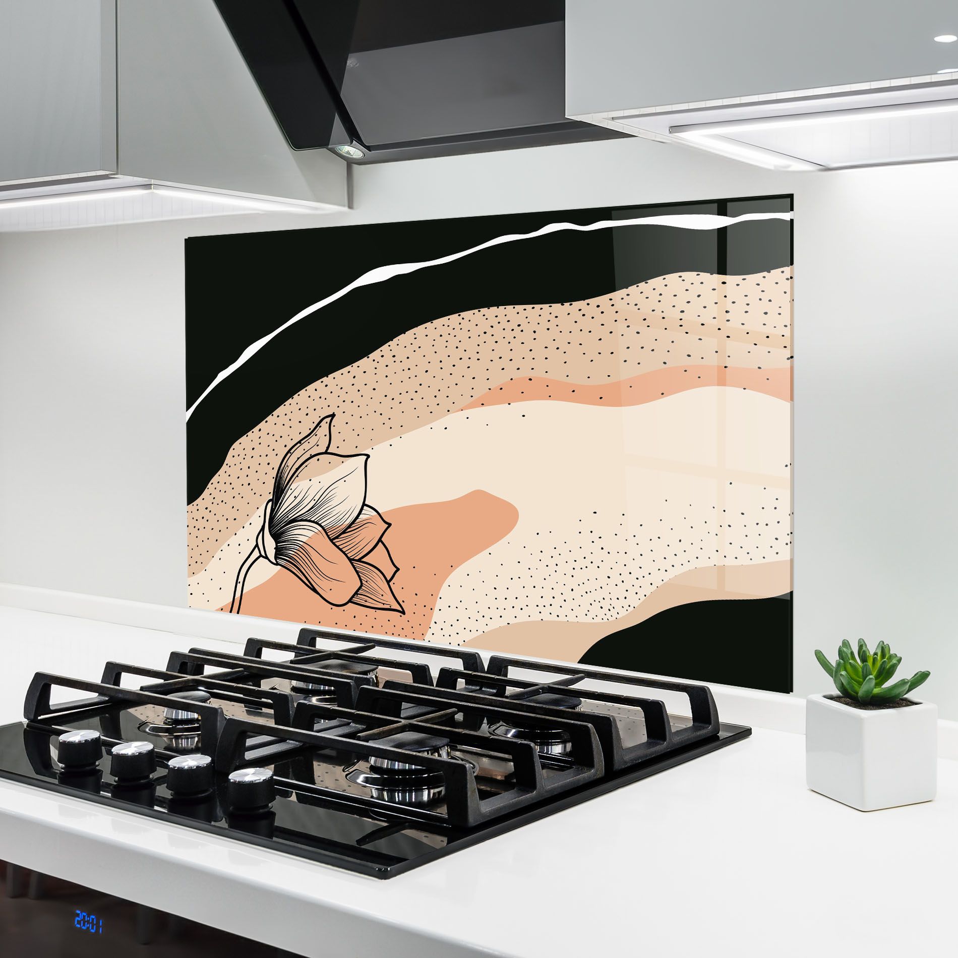 Black Line Art Plant mockup 6