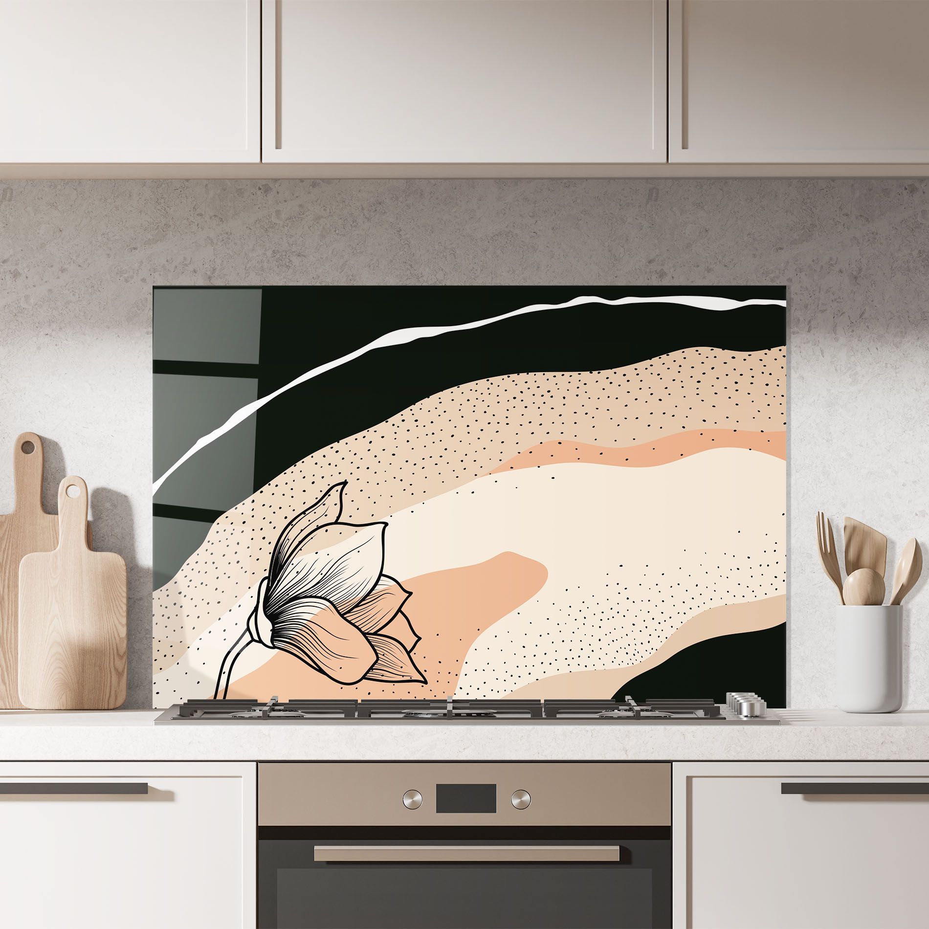 Black Line Art Plant mockup 7