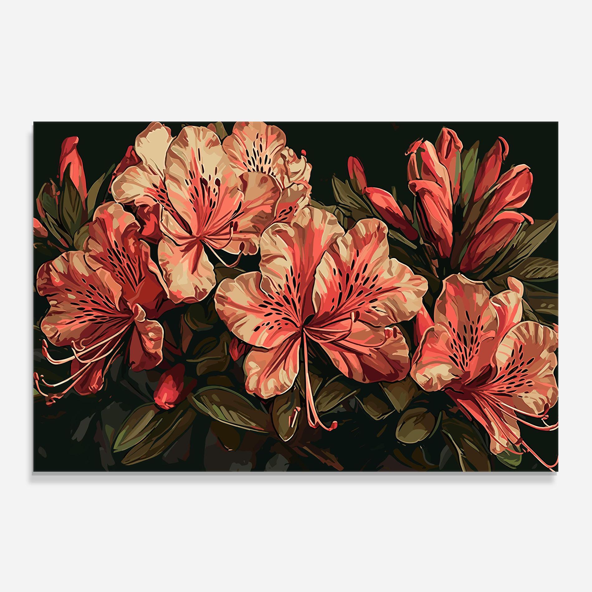 Стъклен панел за кухня Cream Exotic Art mockup 0