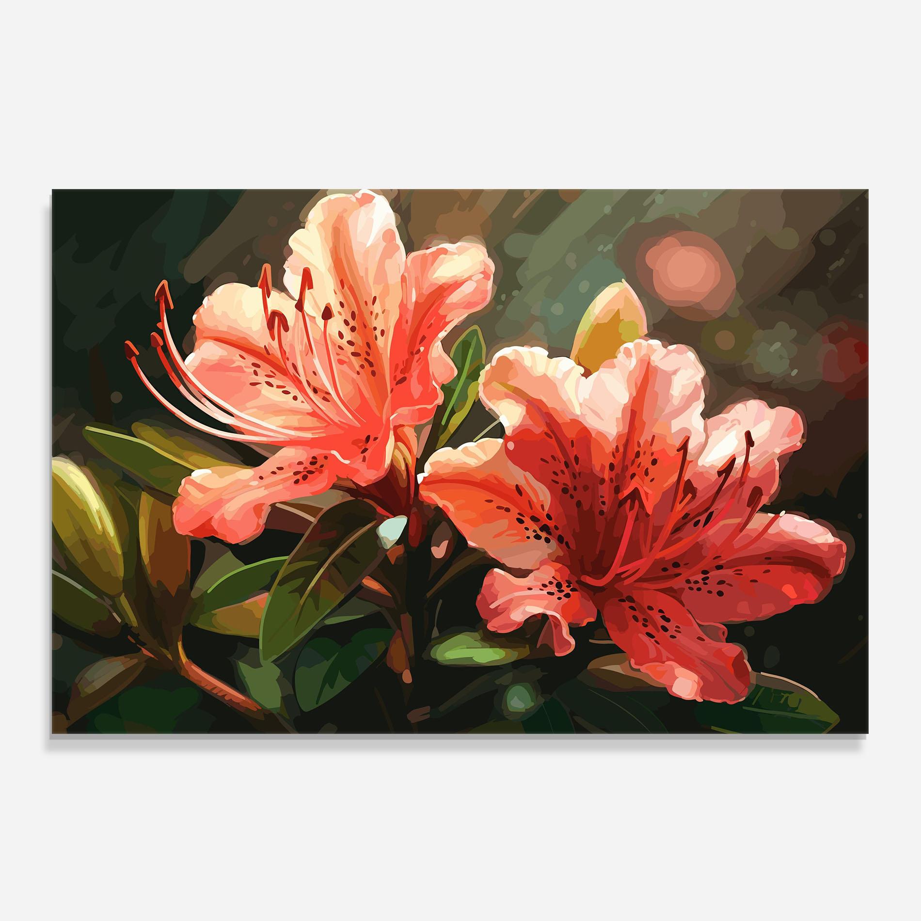 Стъклен панел за кухня Dreamy Exotic Flower mockup 0