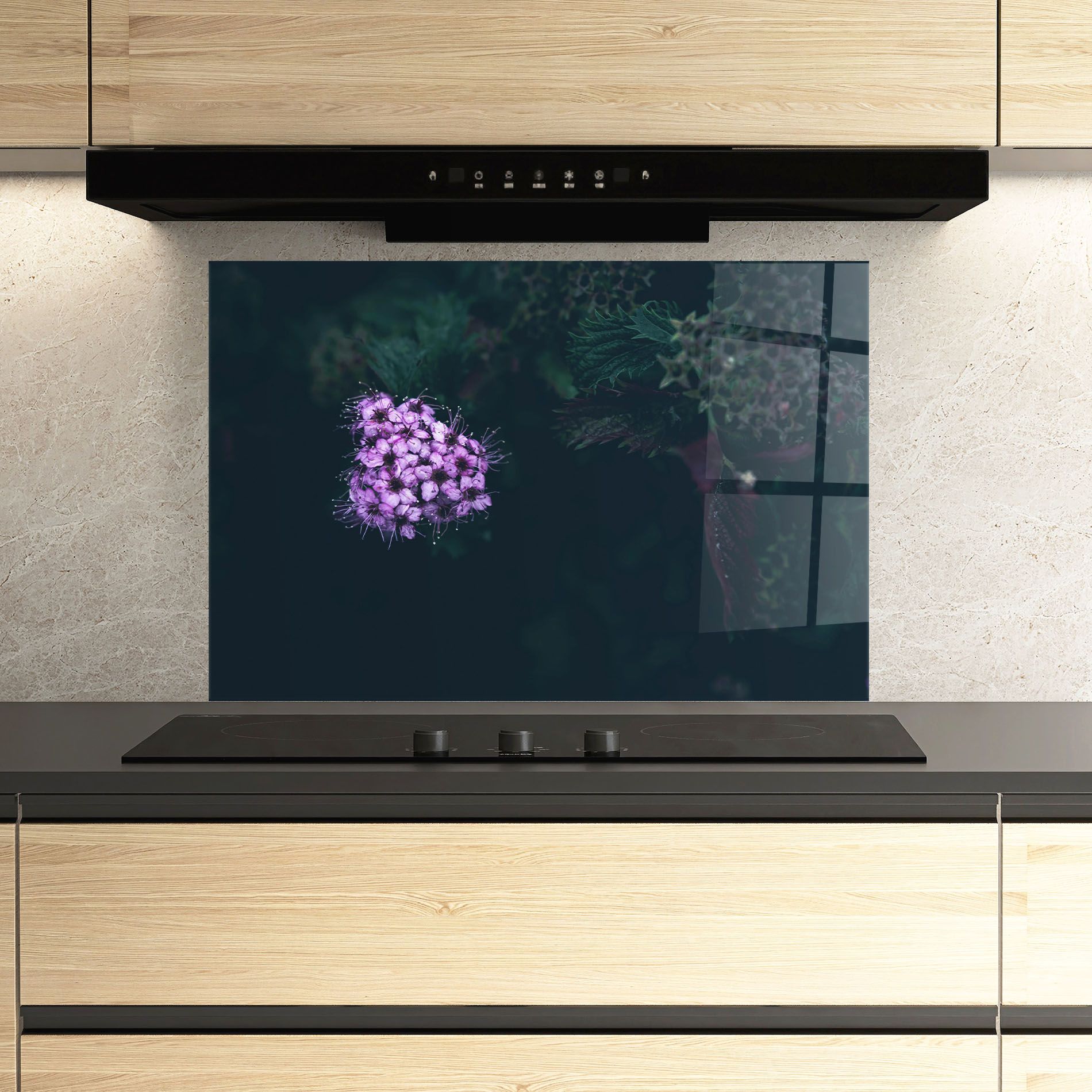 Dark Purple Flower mockup 3