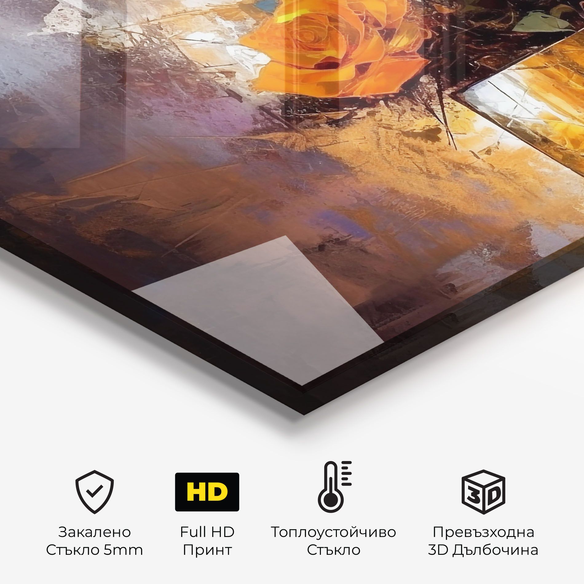 Vase Orange Rose mockup 2