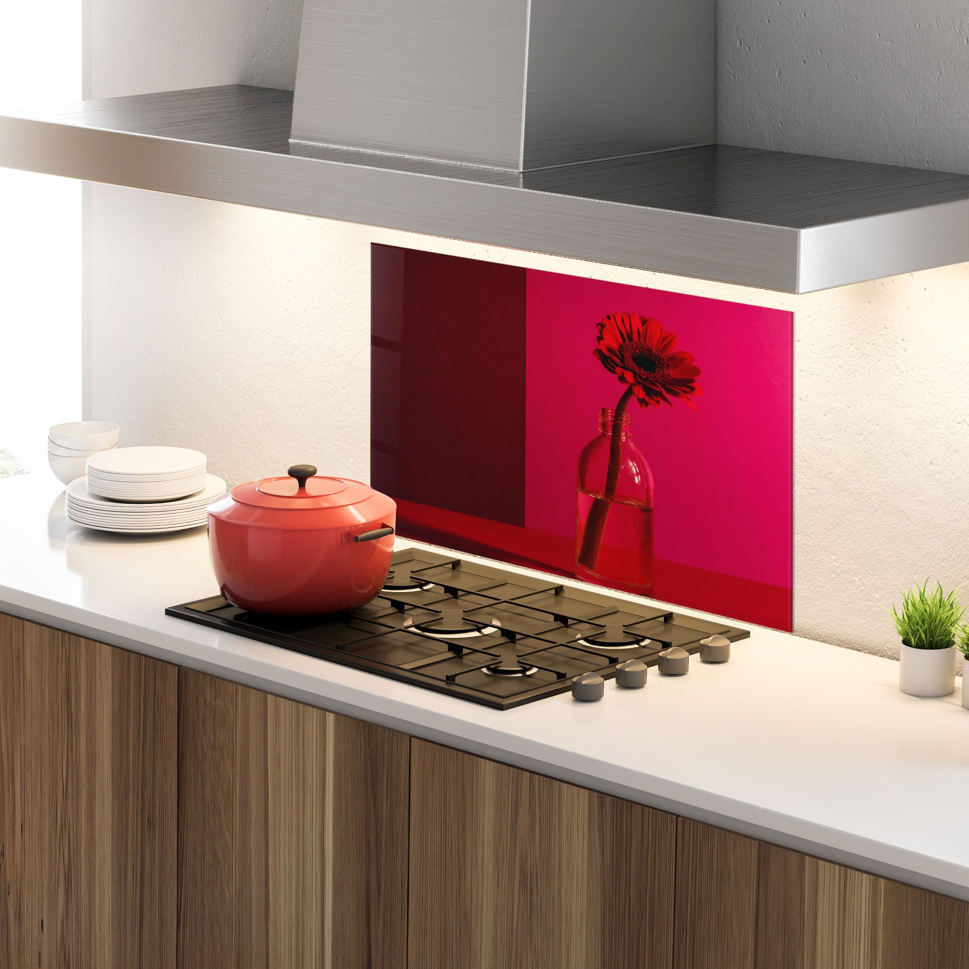 Red Light Vase mockup 4