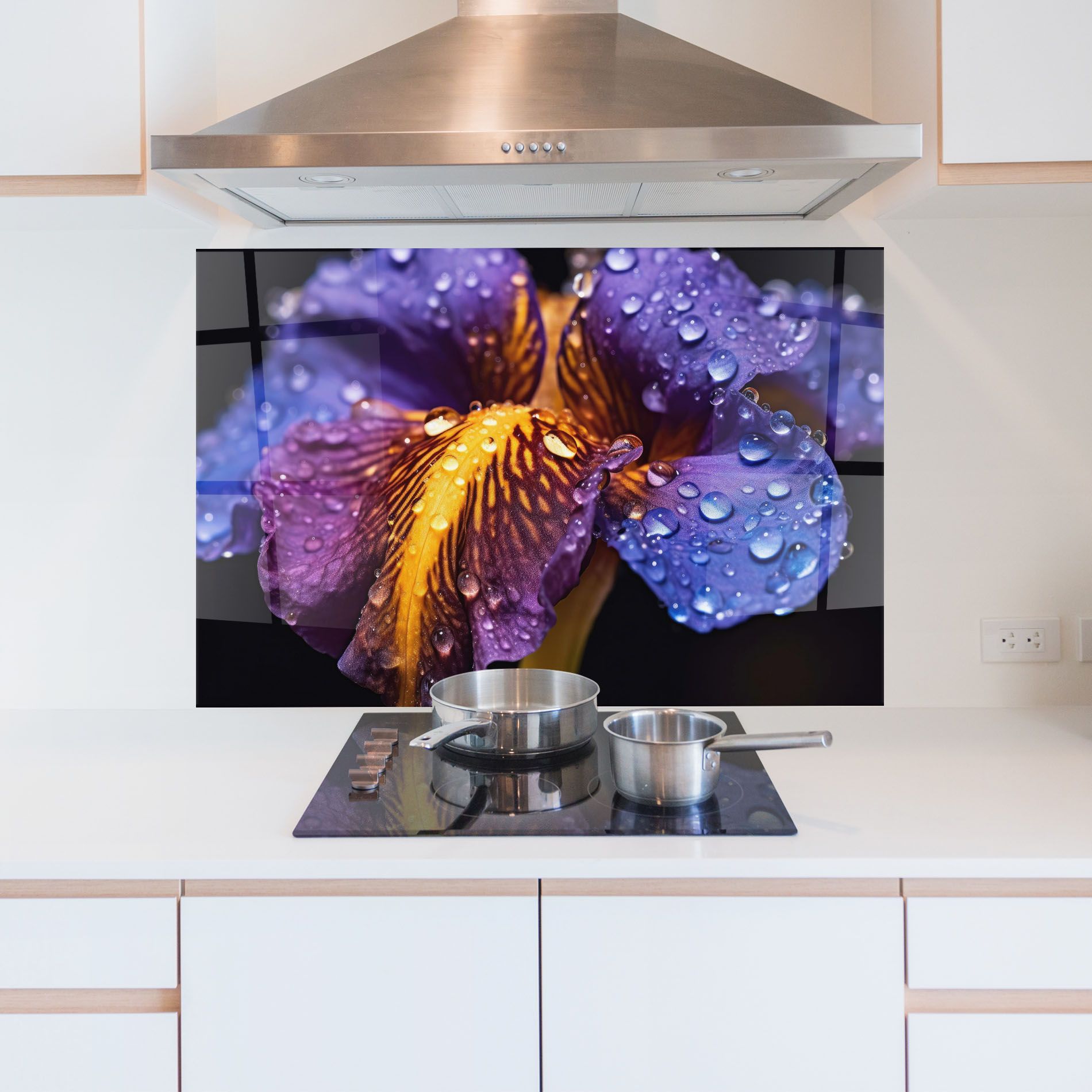 Close Up Iris After Rain mockup 5