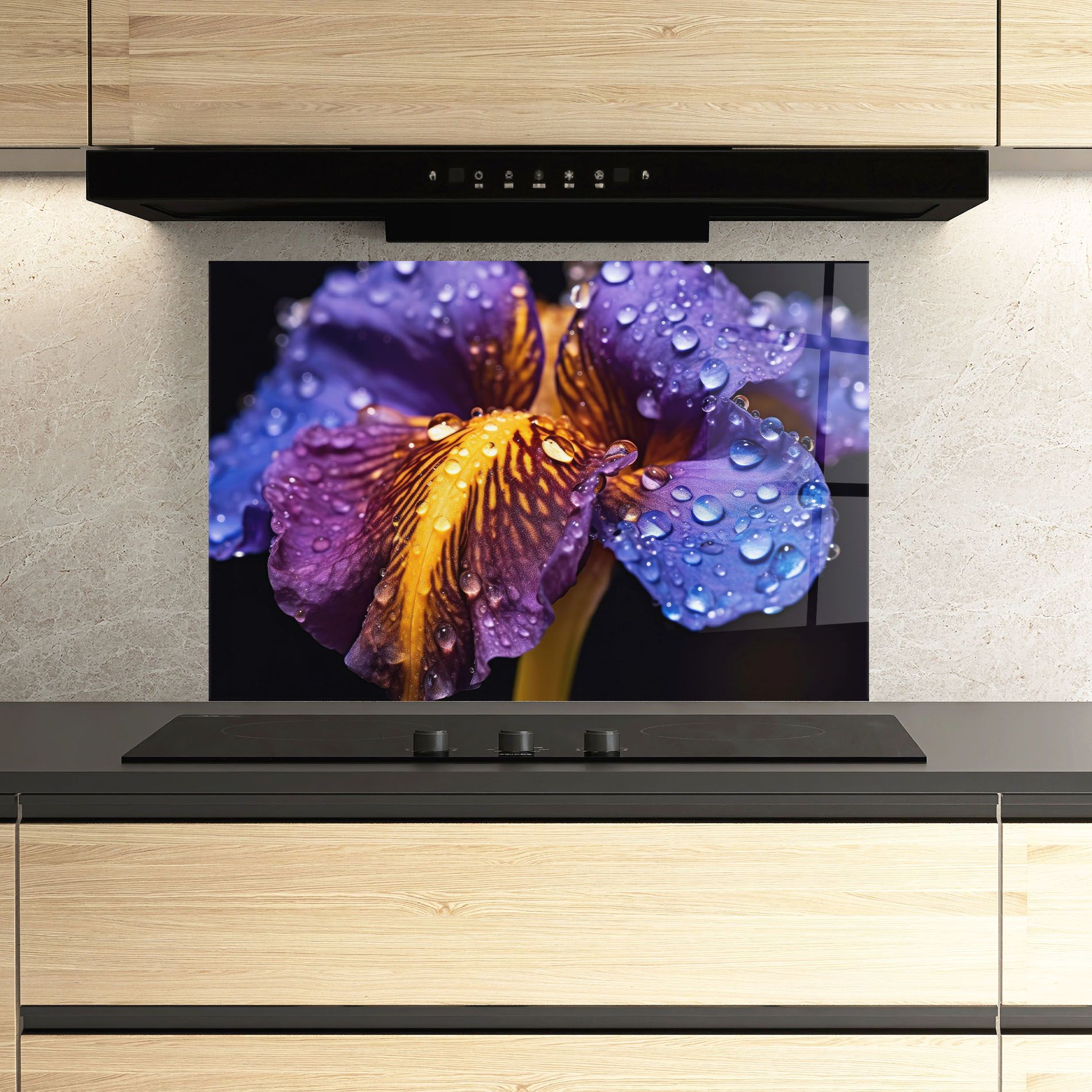 Close Up Iris After Rain mockup 3