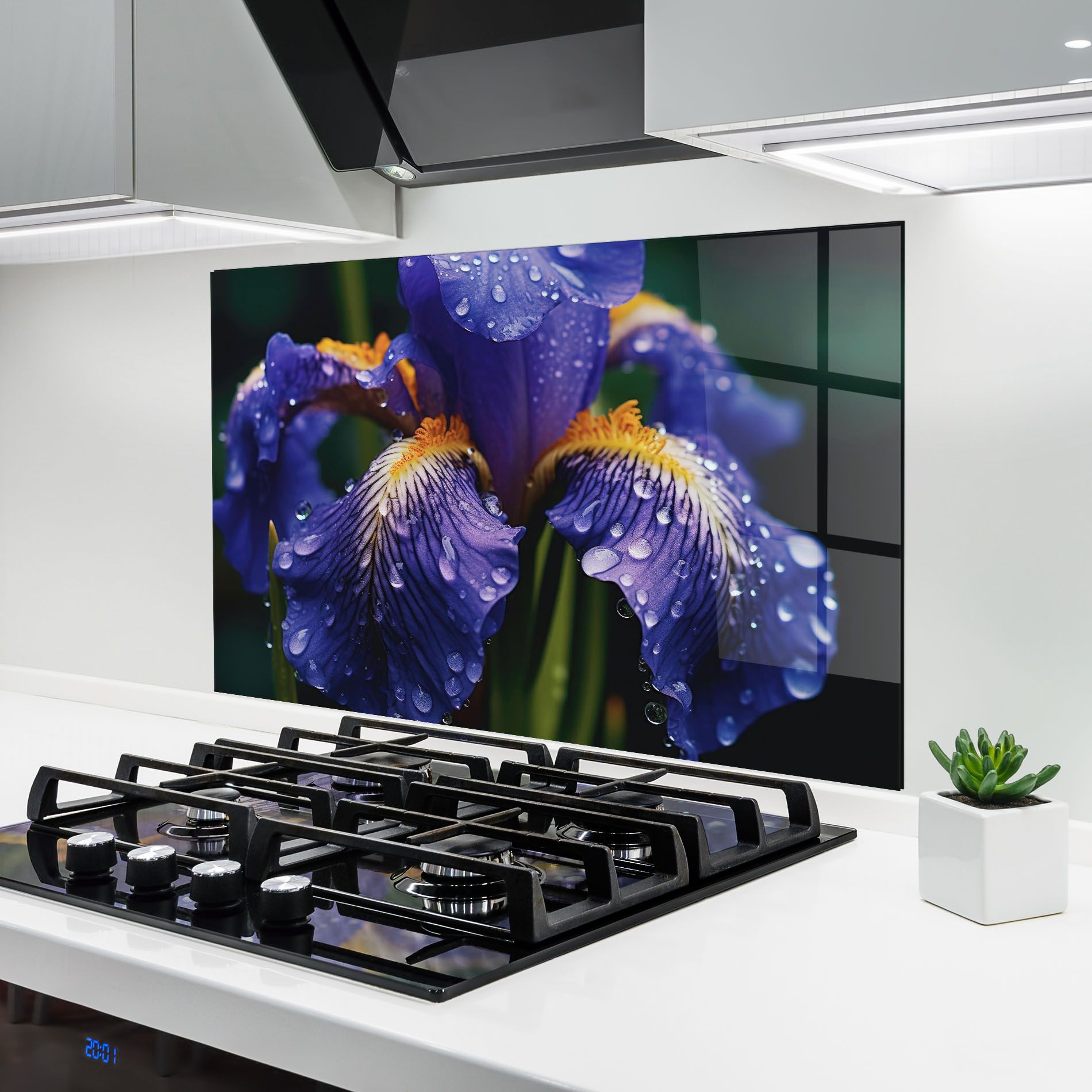 Iris Close Up Aftrer Rain mockup 6