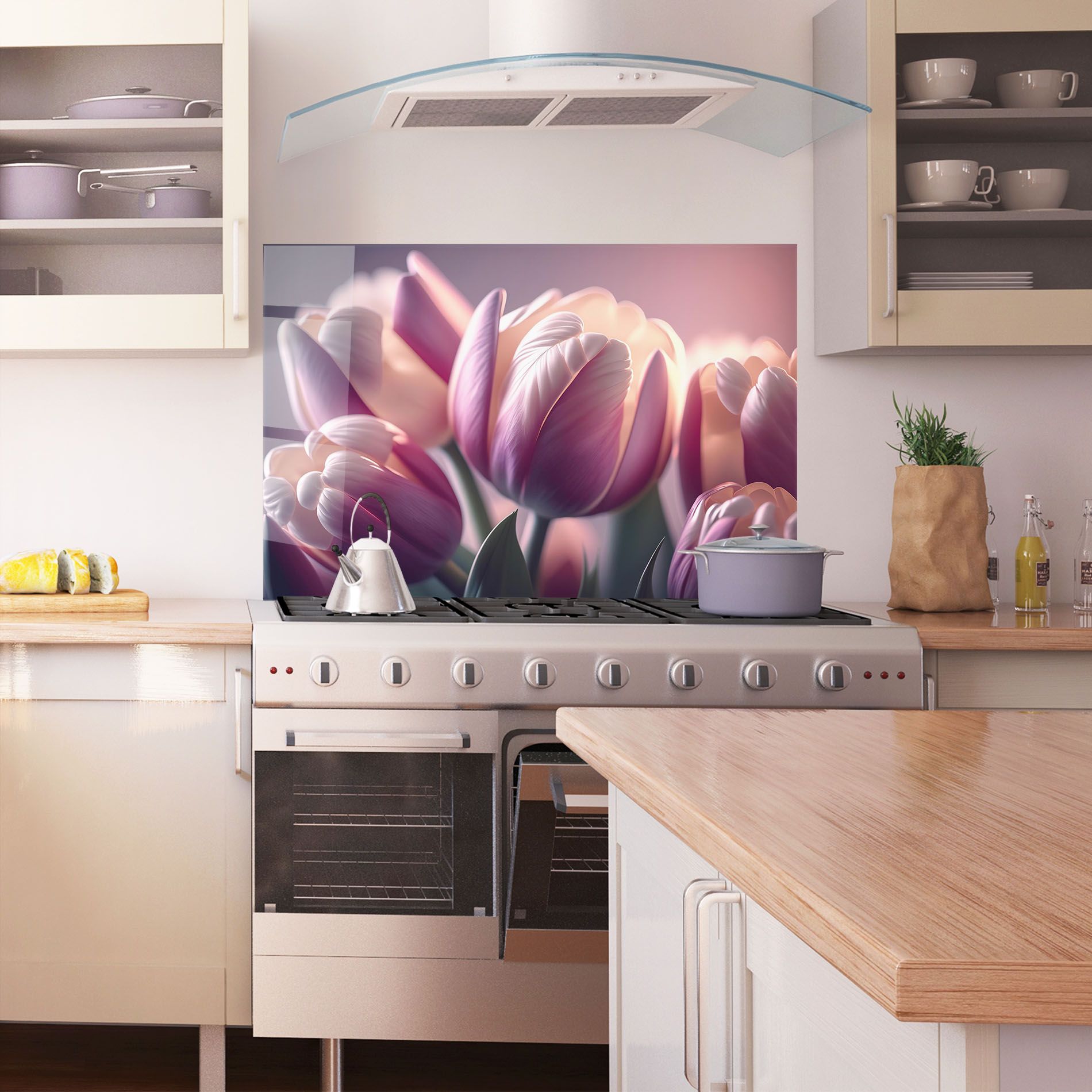 Pastel Pink Tulips mockup 1