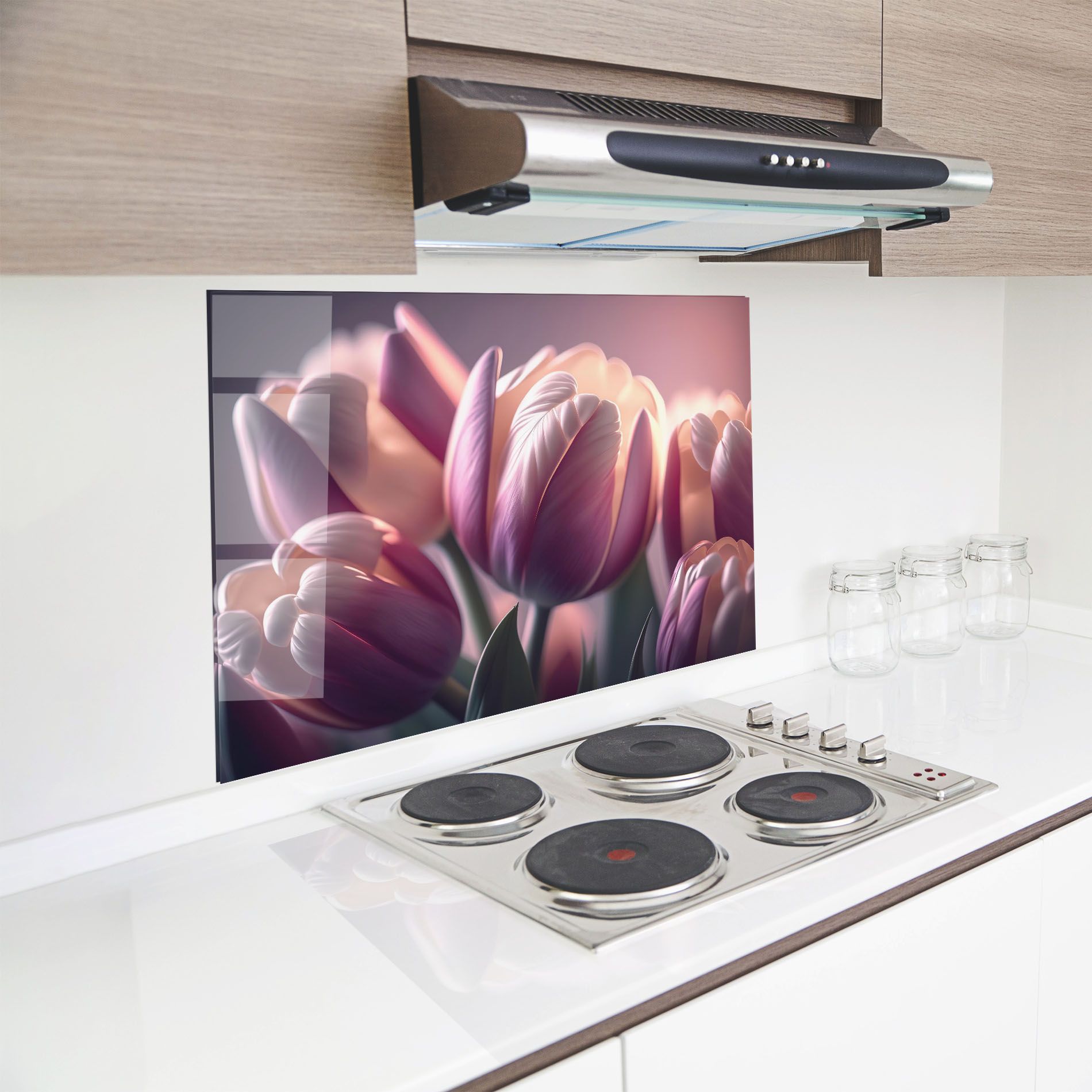 Pastel Pink Tulips mockup 8