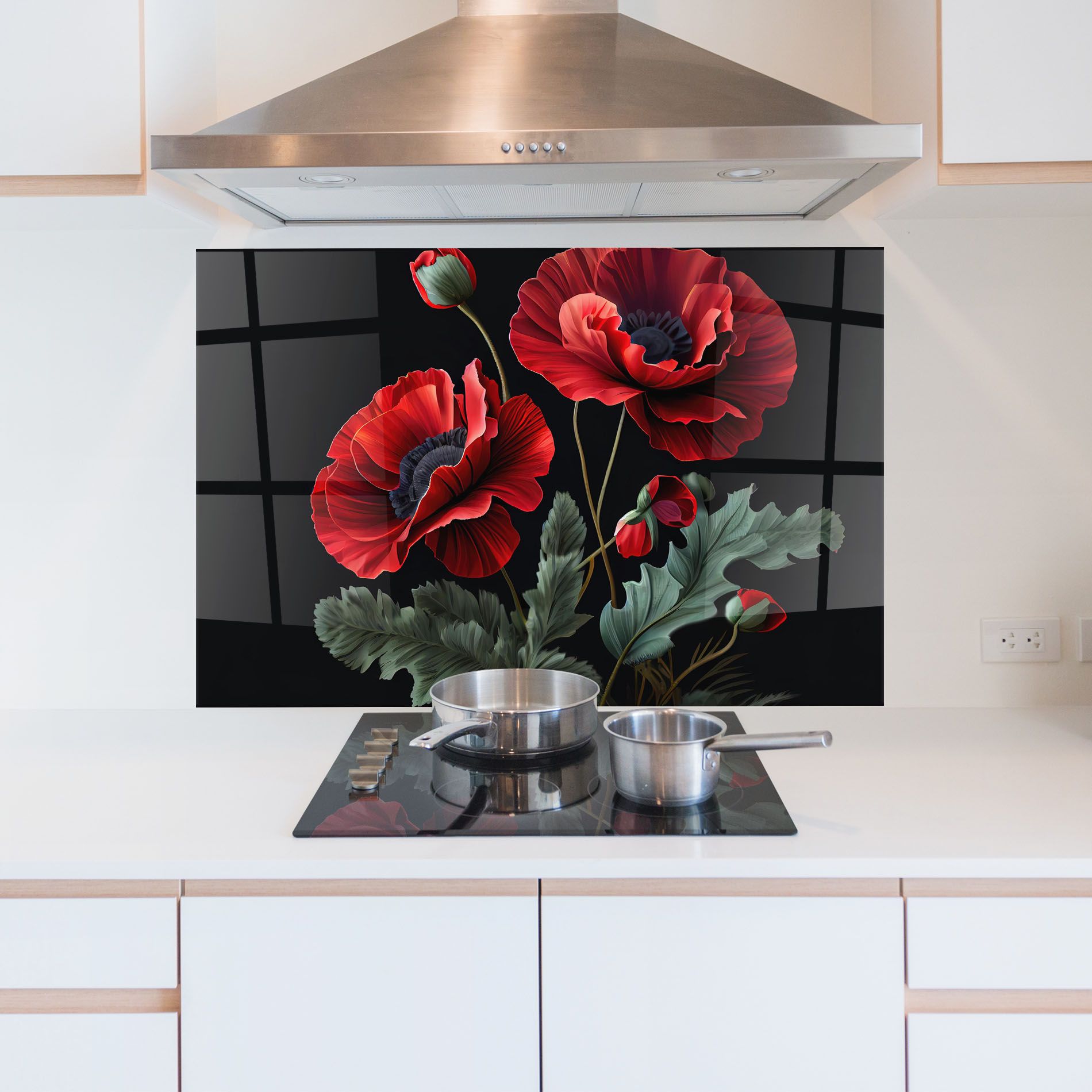 Poppy On Black mockup 5