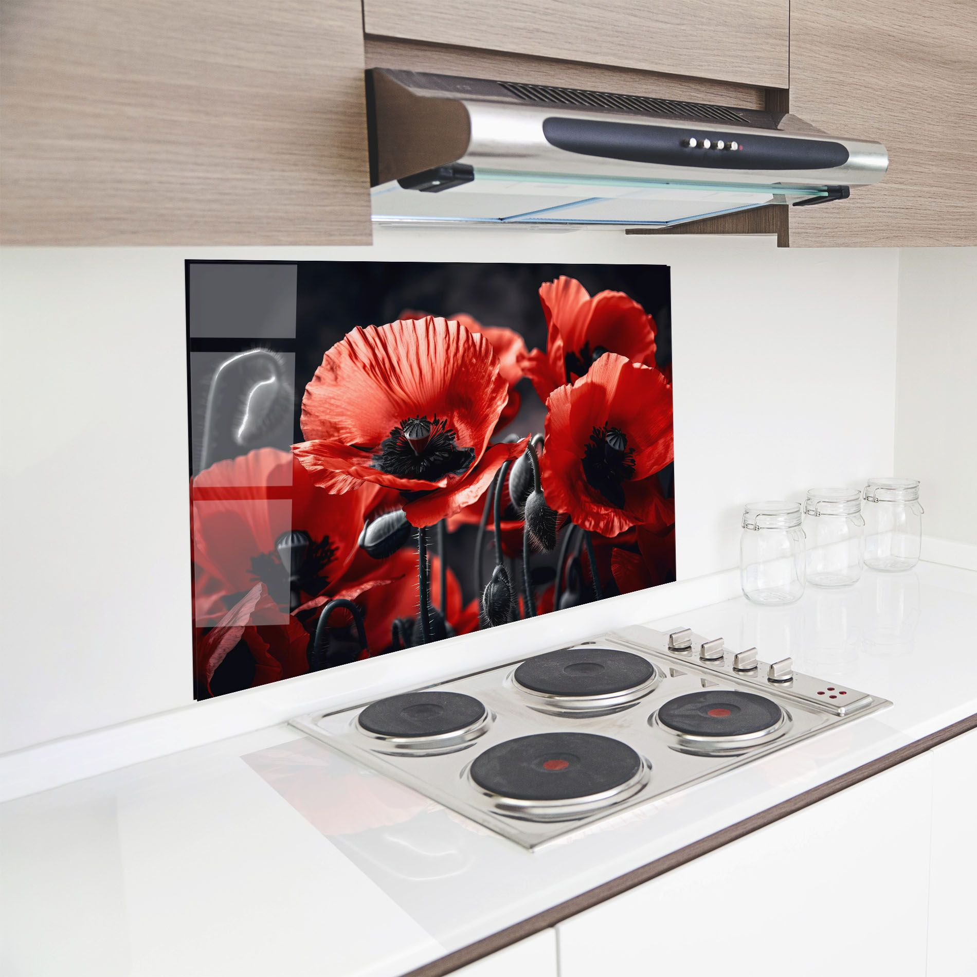 Black Red Poppy View mockup 8