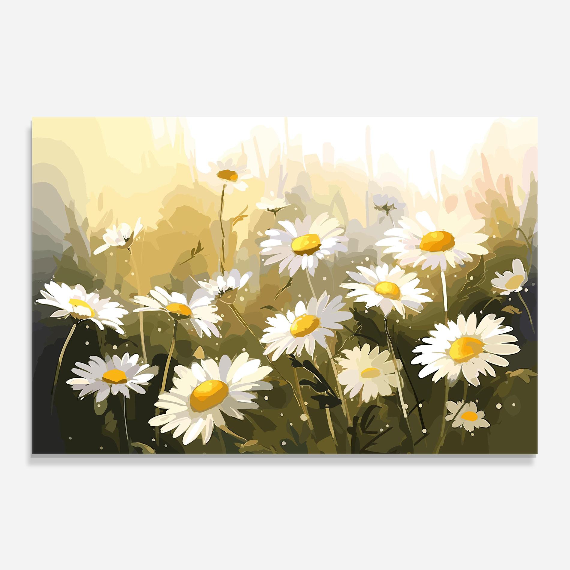 Стъклен панел за кухня Daily Daisy mockup 0