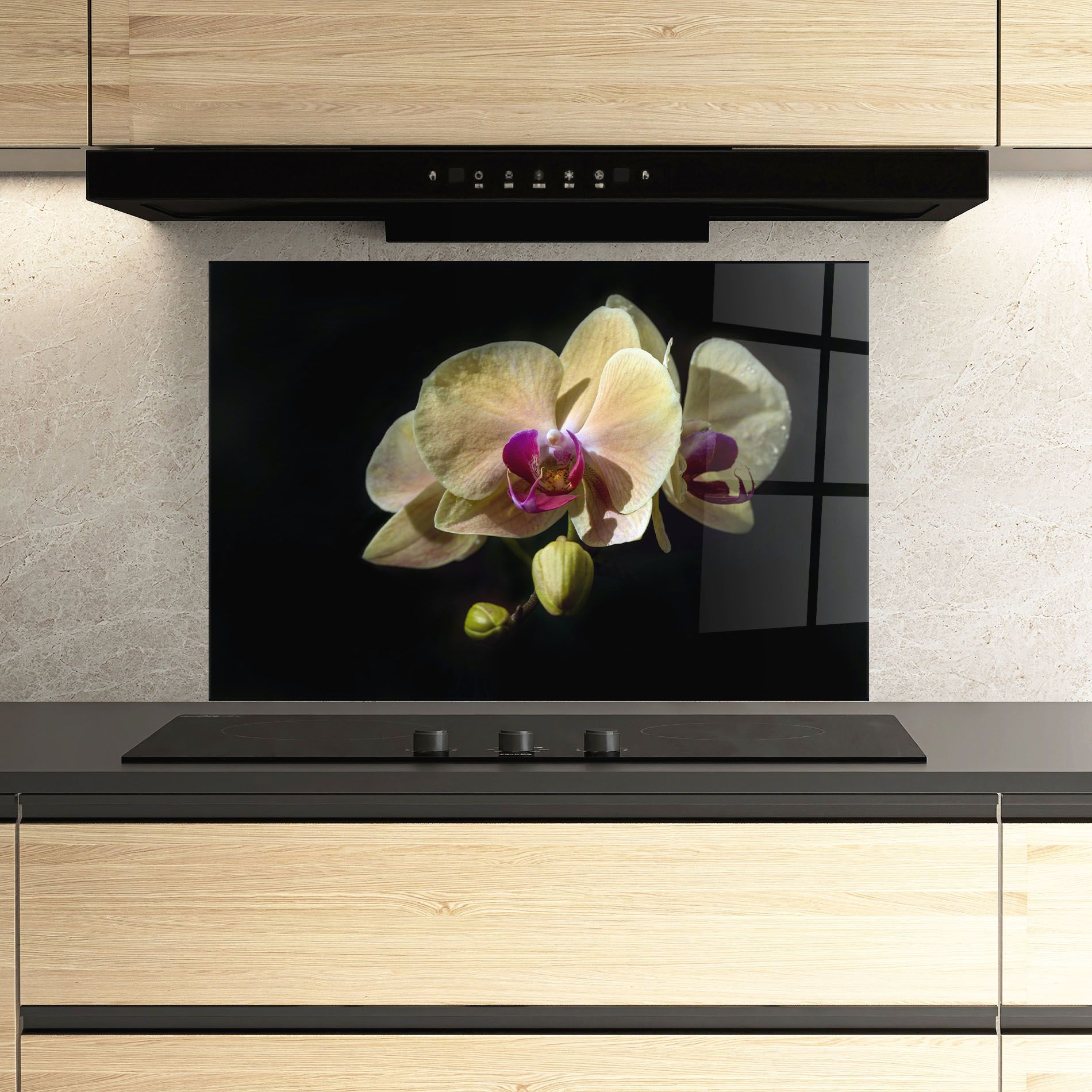 Pastel Yellow Orchids mockup 3